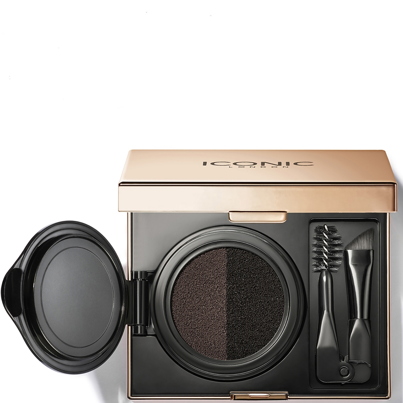 ICONIC London Augenbrauenkissen 2-Farben-Former (Verschiedene Farbtöne) - Black Brown