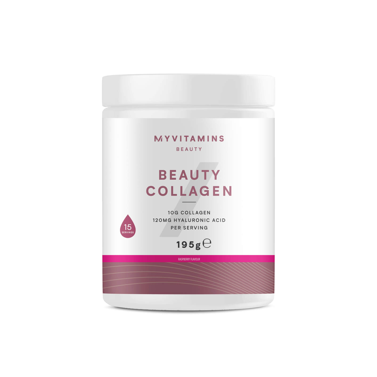 Myvitamins Beauty Collagen Powder - 195g - Himbeere