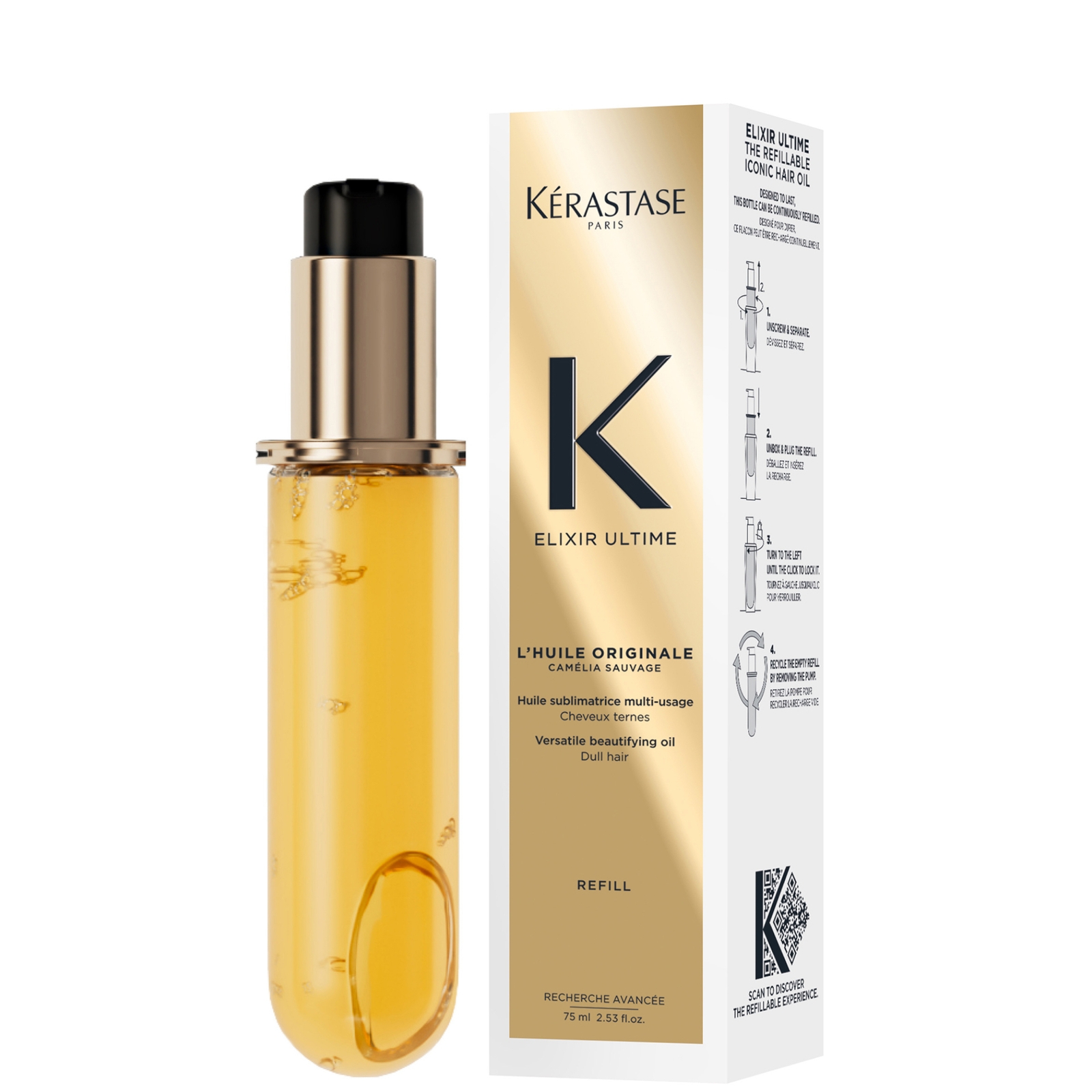 Kérastase Elixir Ultime L'Huile Originale Haaröl 75 ml Nachfüllpackung