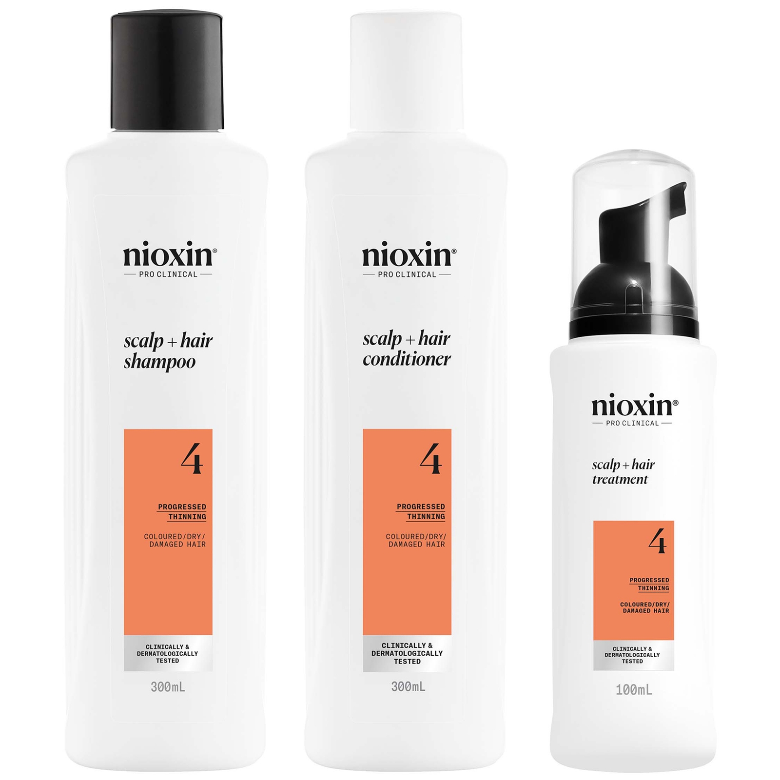 NIOXIN Scalp and Hair Thickening System 4 for Coloured Dry and Damaged Hair with Progressed Thinning Loyalty Kit