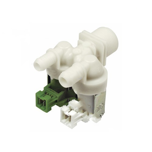 Magnetventil 2-fach wie ZANUSSI 1249471051 180? 11, 5mm+14, 0mm? f?r Waschmaschine Waschtrockner (107954)