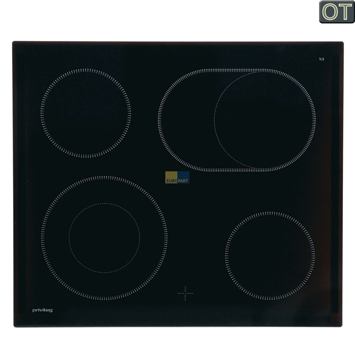 Glaskeramikplatte Electrolux 387250811/8 f?r Privileg Kochfeld Herd (KD-3872508118)
