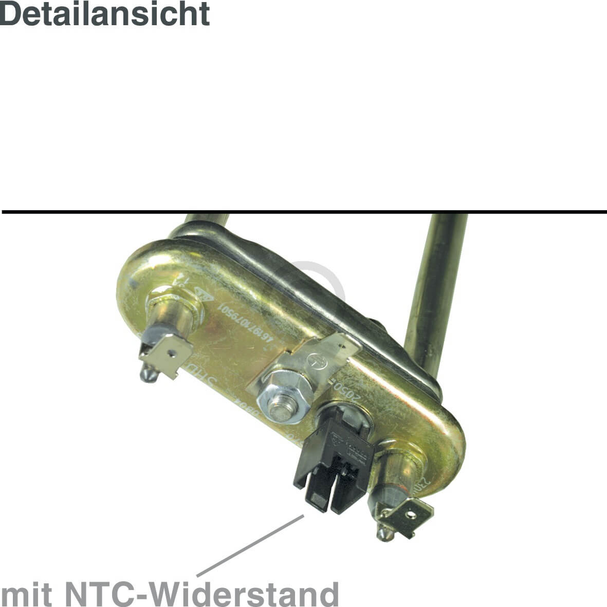 Heizelement wie Whirlpool 481225928823 2050W 230V mit F?hler f?r Waschmaschine Edelstahlbottich (KD-10001767)