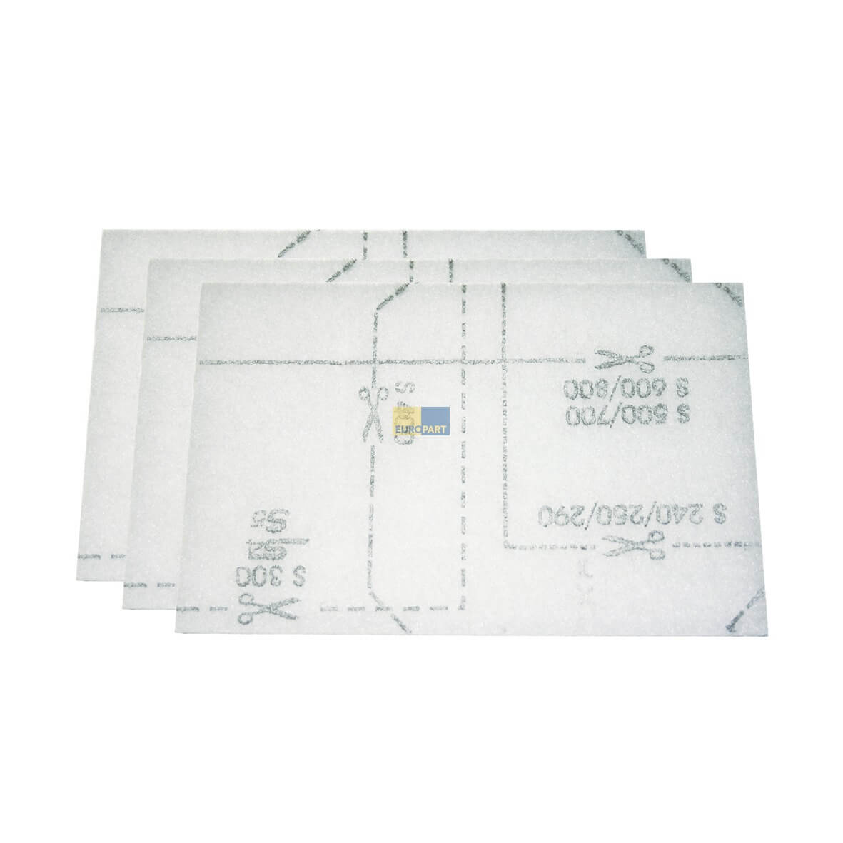 Motorschutzfiltermatten Miele 6713110 170x85mm f?r Staubsauger 3Stk (EA-6713110)