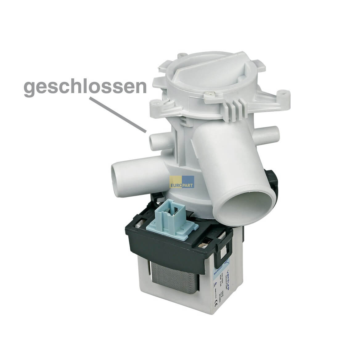 Ablaufpumpe wie Beko 2801100300 mit Pumpenkopf und Sieb f?r Waschmaschine (KD-186311)