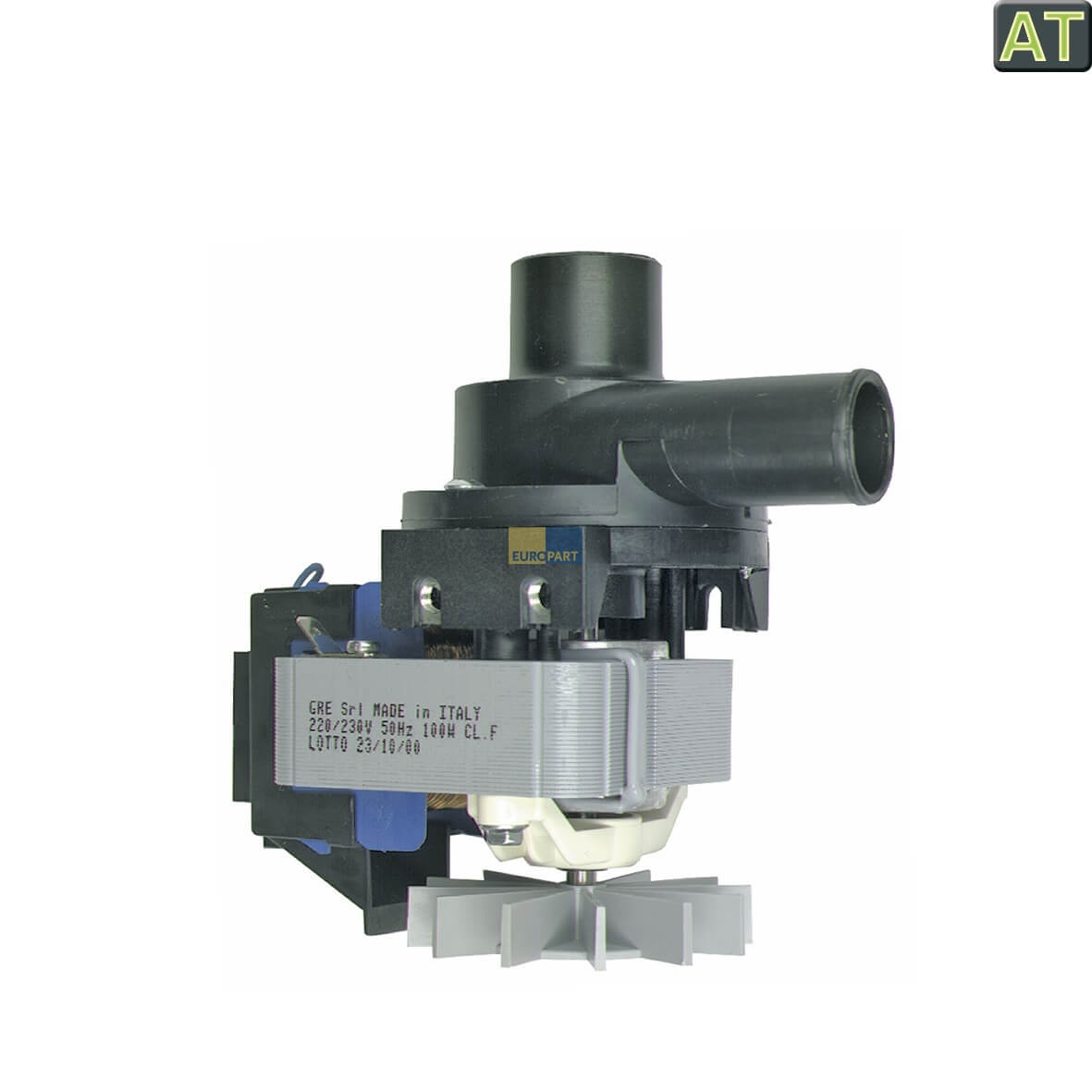 Ablaufpumpe wie Bauknecht 481236018012 GRE mit Pumpenkopf f?r Waschmaschine (KD-142207)