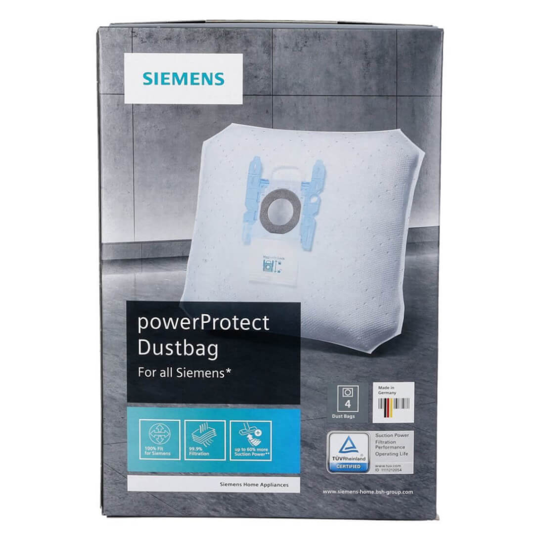 Filterbeutel BSH 17002855 Typ G ALL powerProtect VZ16GALL f?r Staubsauger 16Stk (KD-17002855)