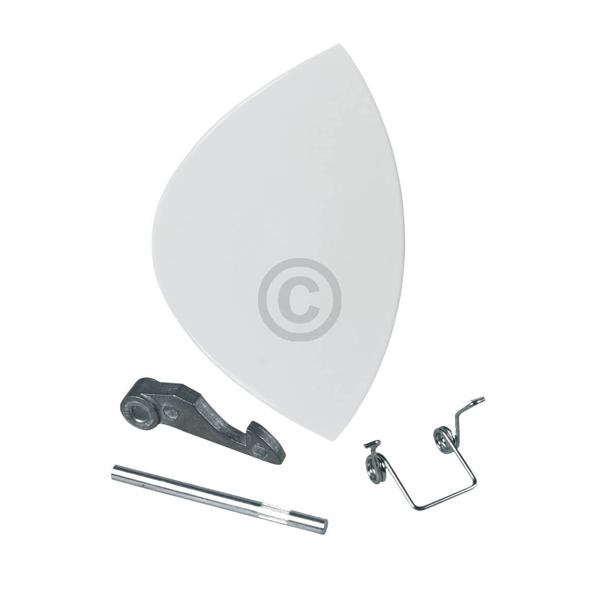 T?rgriff wie INDESIT C00075323 wei? komplett f?r Waschmaschine Waschtrockner (10033962)
