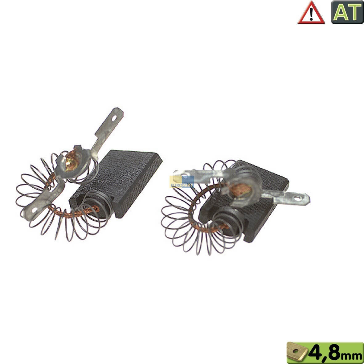 Kohlen 15x5x27mm 4,8mmAMP passend f?r Miele 1689370 f?r Waschmaschine Waschtrockner Mangel (KD-10079315)