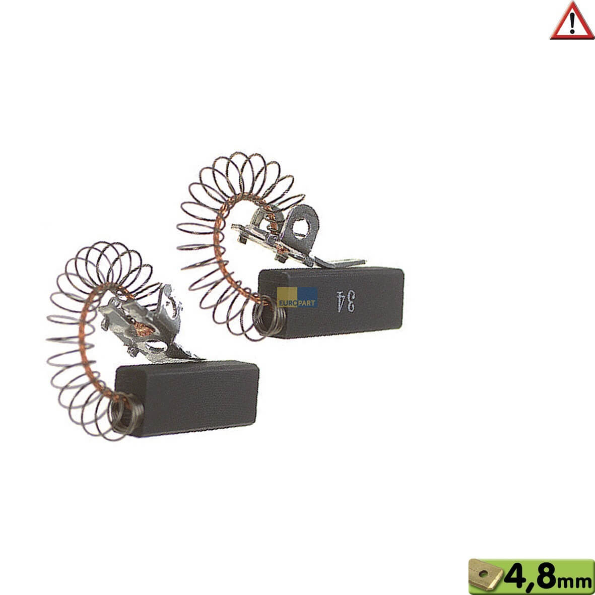 Kohlen Set 10x6, 4x28mm 4,8mmAMP passend f?r Miele 3320630 f?r Waschmaschine 2Stk (KD-10000668)