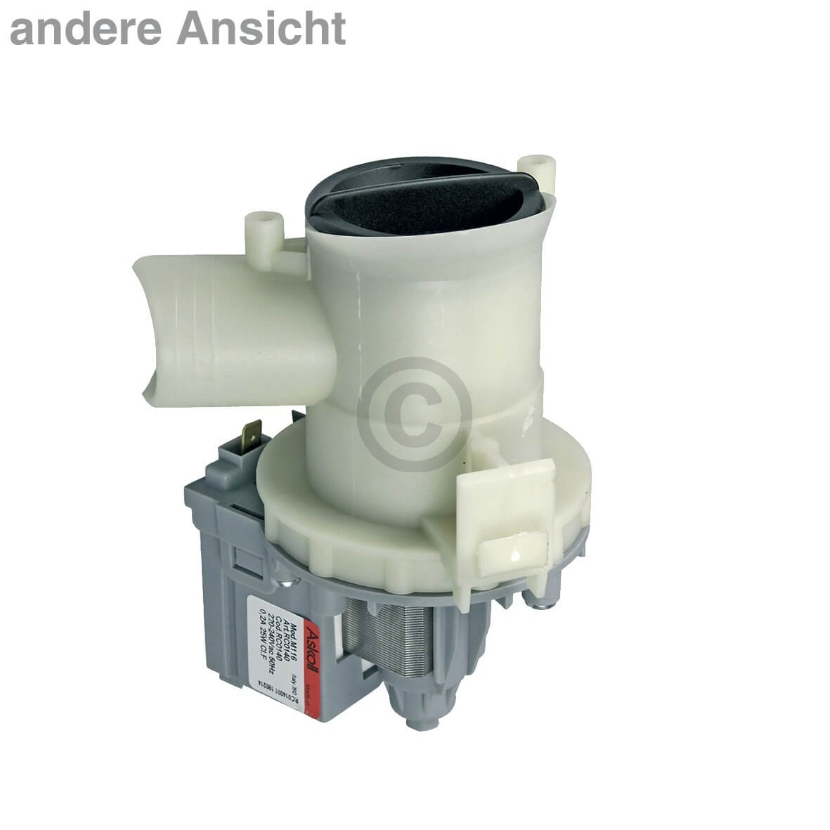 Ablaufpumpe wie BSH 00141124 Askoll mit Pumpenkopf und Sieb f?r Waschmaschine Waschtrockner (KD-10022753)