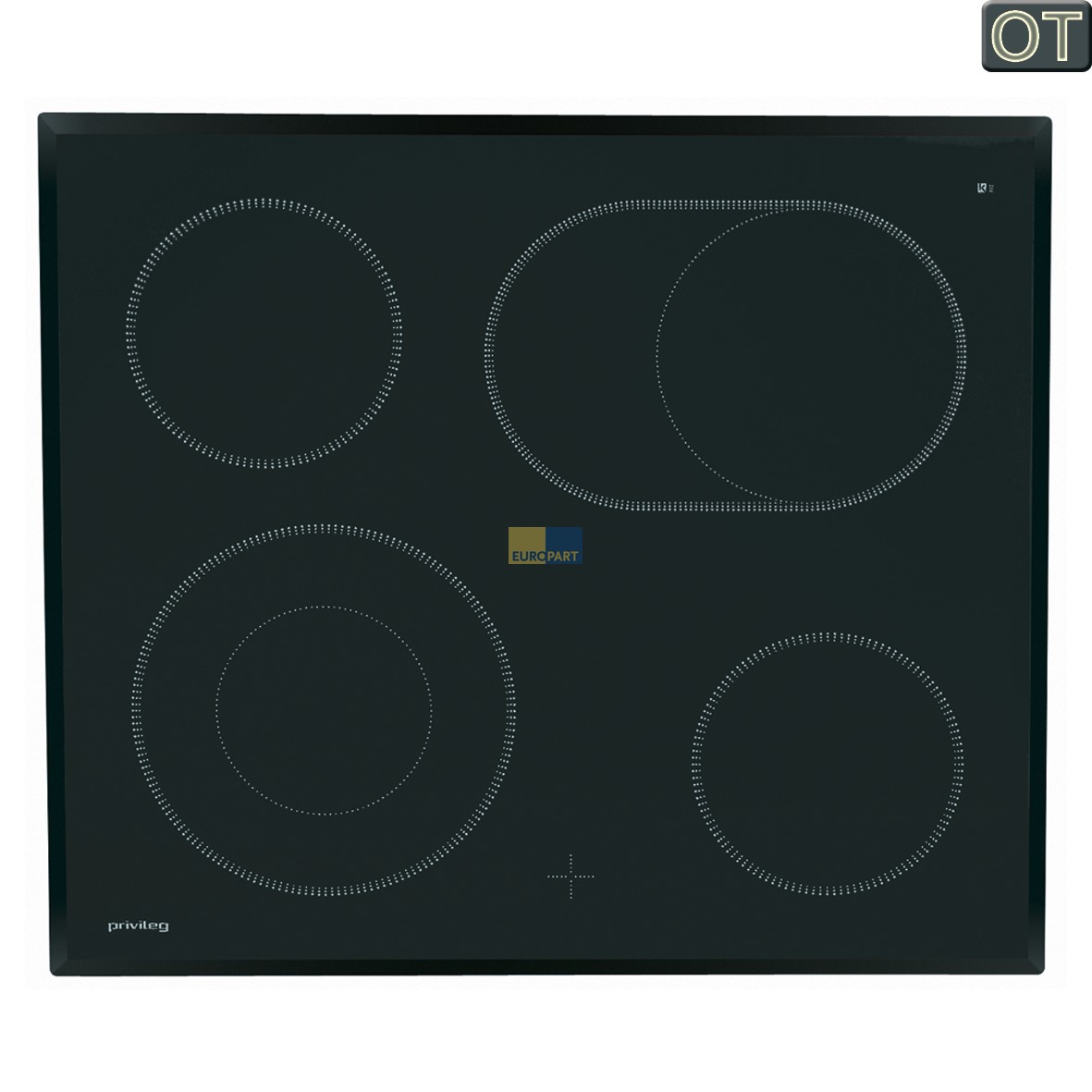 Glaskeramikplatte Electrolux 387051911/7 f?r privileg Kochfeld Herd (EA-3870519117)