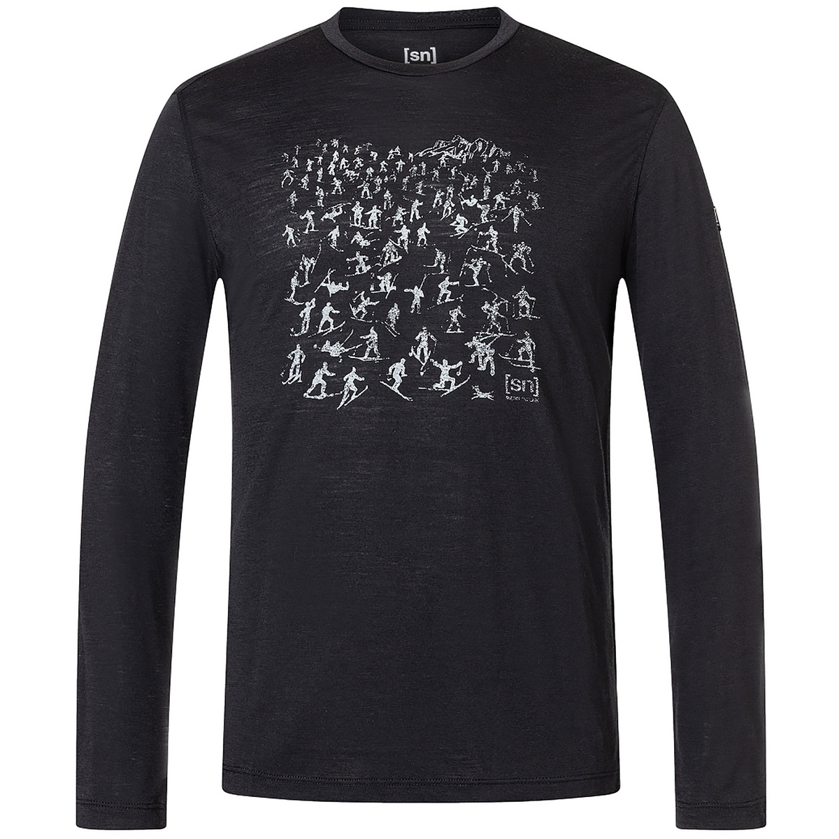 Super.Natural Herren Free Ski Tickets Longsleeve