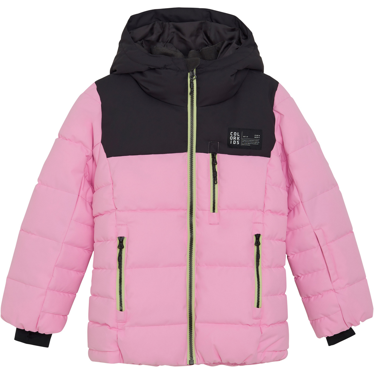 Color Kids Kinder Quilt Ski Puffer Jacke