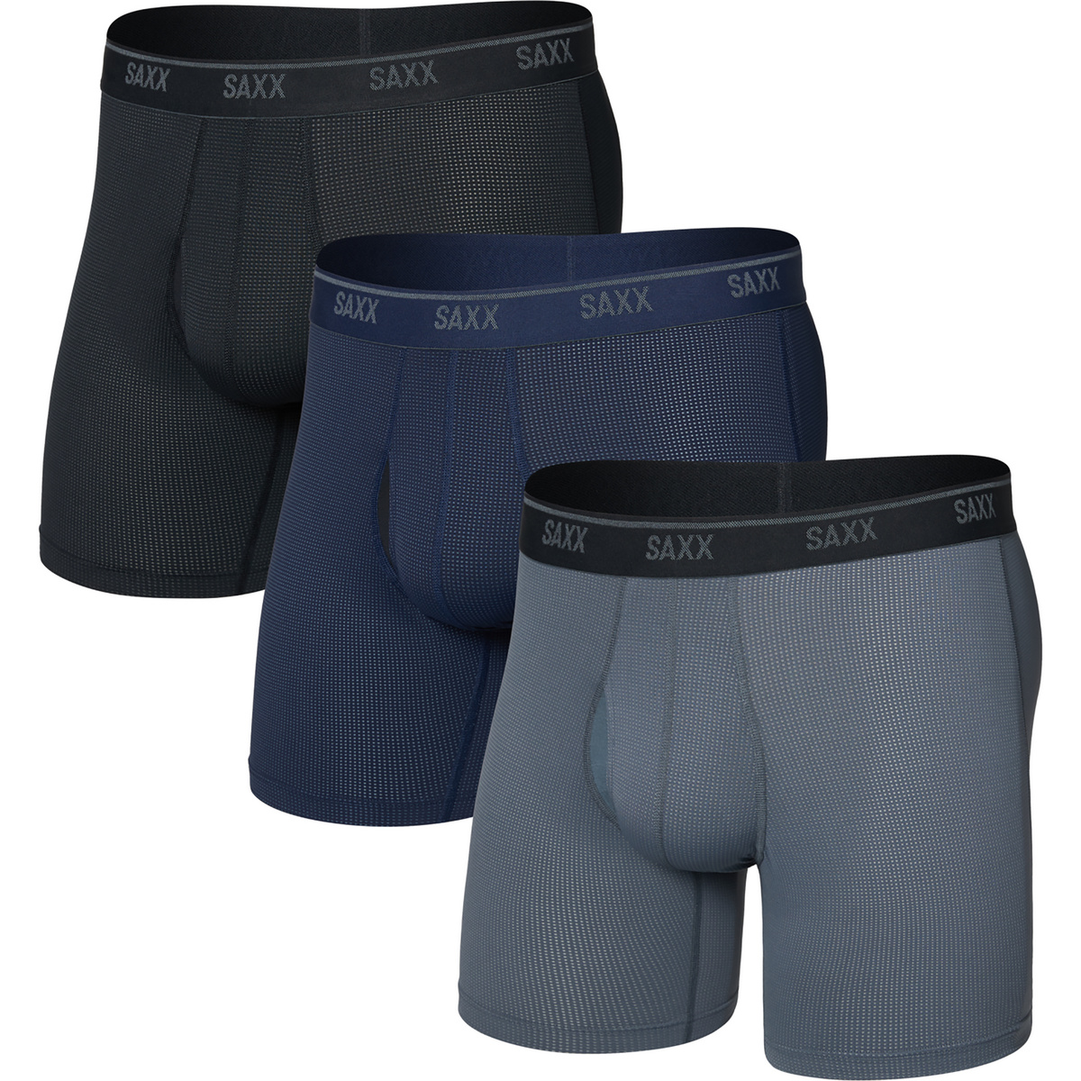 Saxx Underwear Herren Quest Quick-Dry Brief Fly 3er Pack Boxer