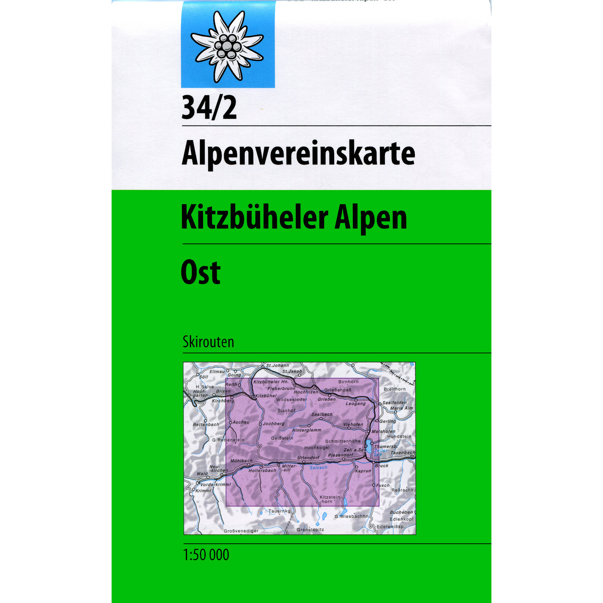 DAV AV-Karte 34/2 Kitzbüheler Alpen Ost Ski