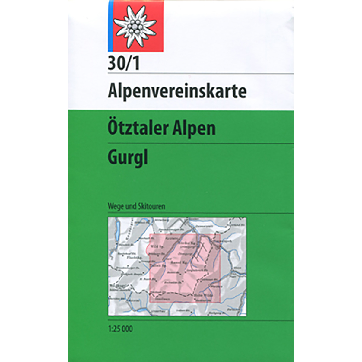 DAV AV-Karte 30/1 Ötztaler Alpen Gurgl