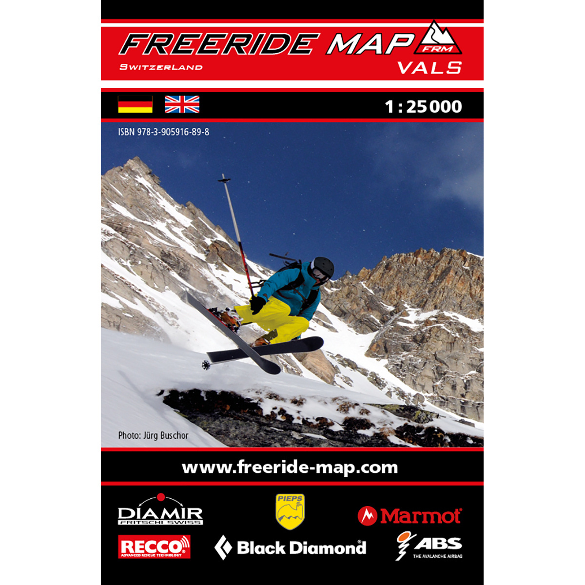 Freeride Map Vals - Ski