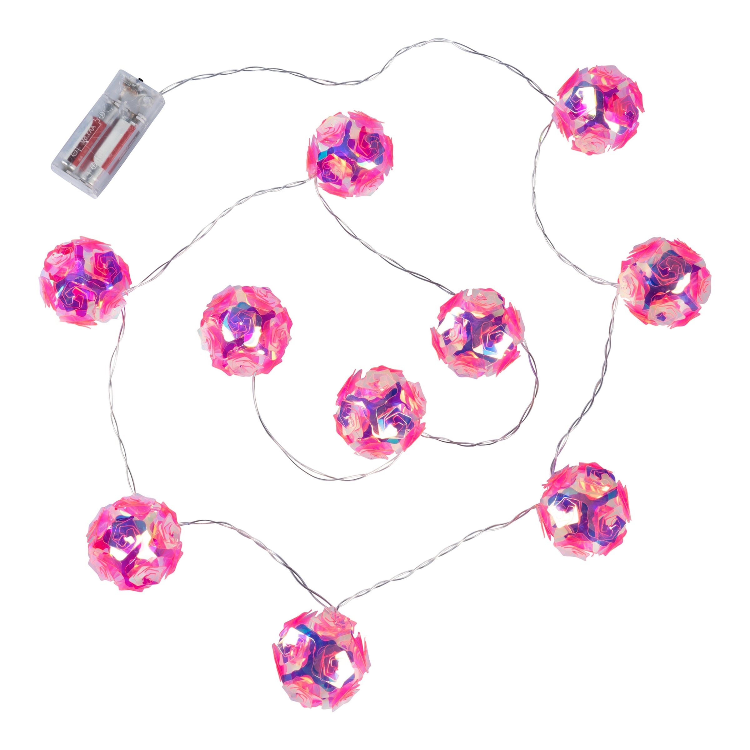 LED-Lichterkette „Rosenball“, 135 cm