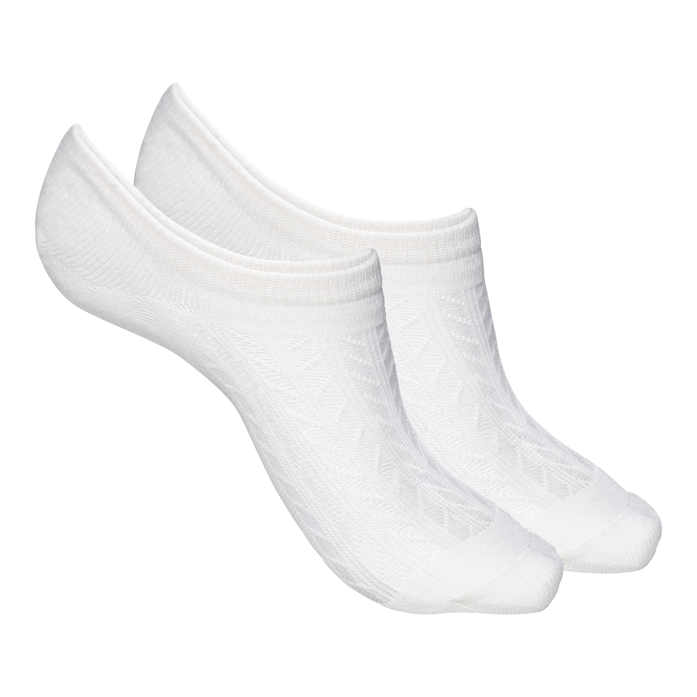 Sneaker-Socken, 2 Paar, weiß