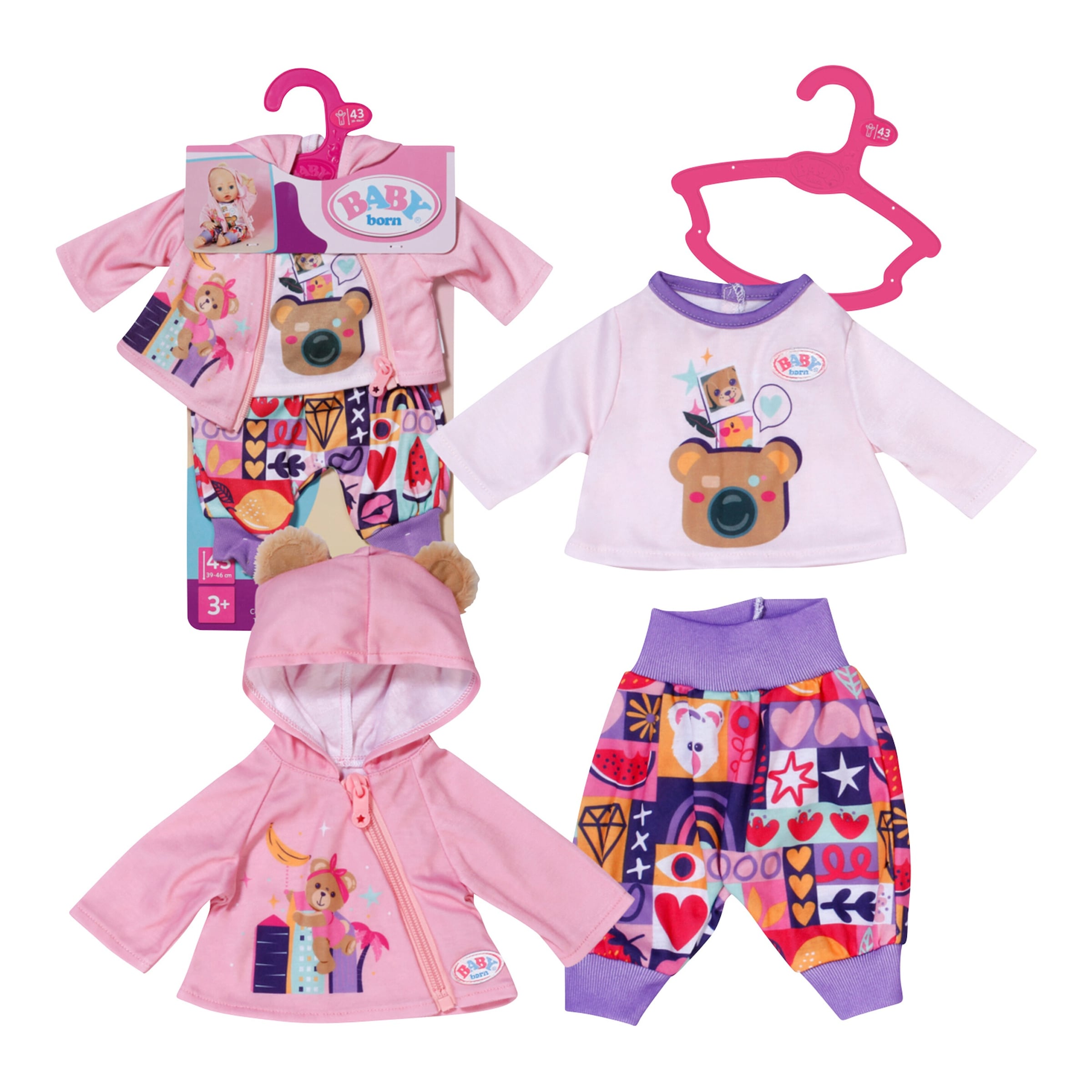 Puppen Outfit Neugeborene 43cm