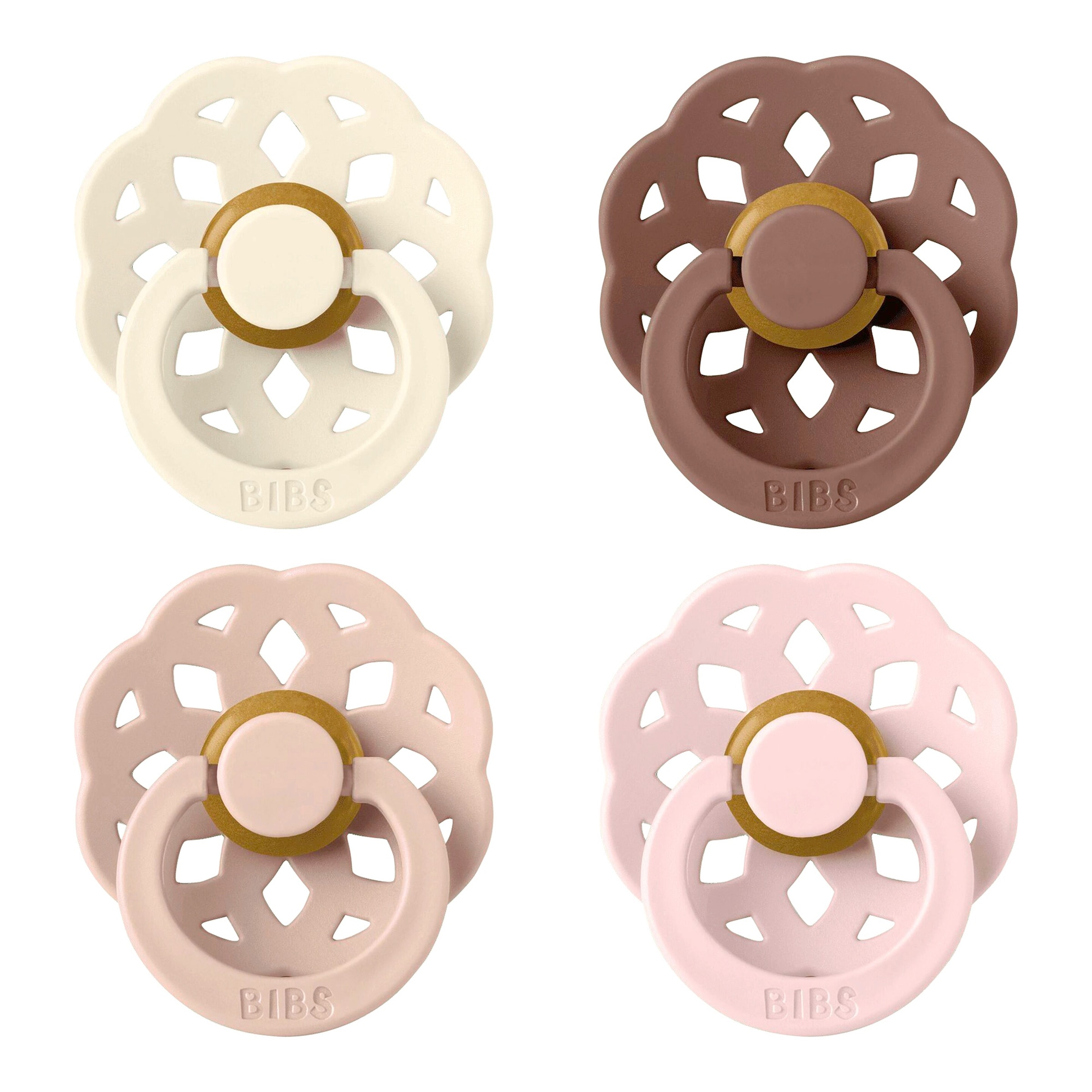 4er-Pack Boheme Schnuller Latex, 0-6M