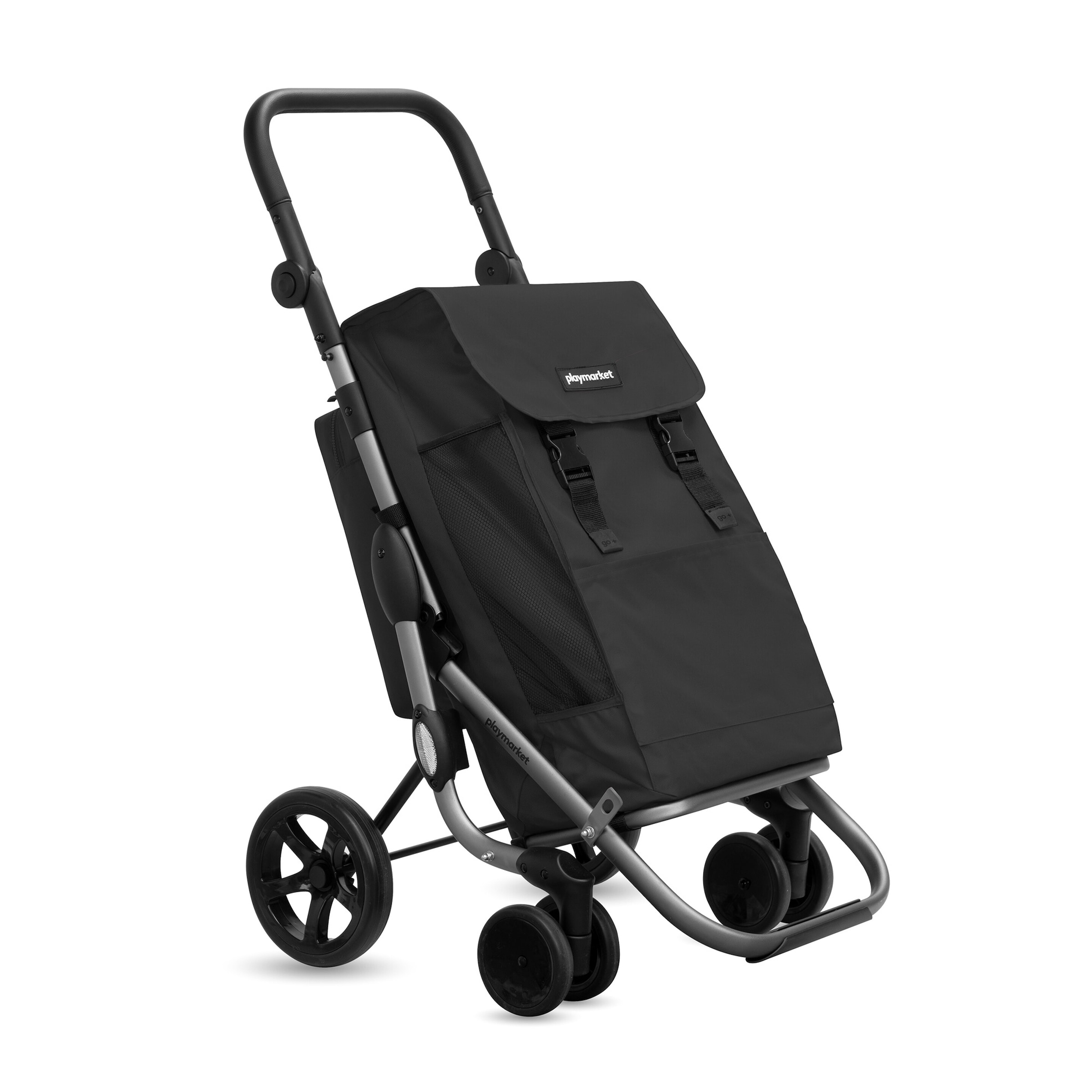 Einkaufstrolley GO PLUS PREMIUM, schwarz
