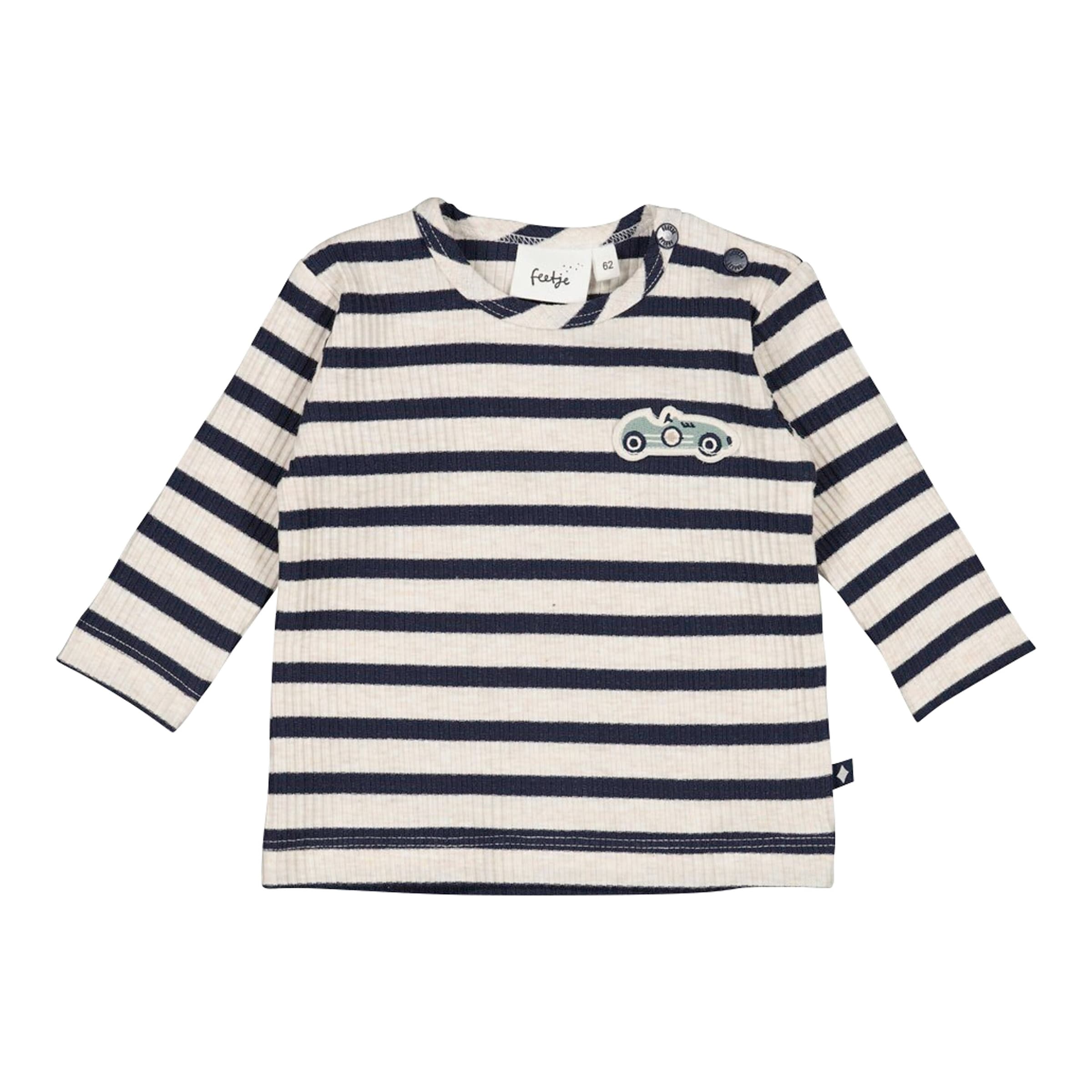 Shirt langarm Ringel Auto Rippqualität