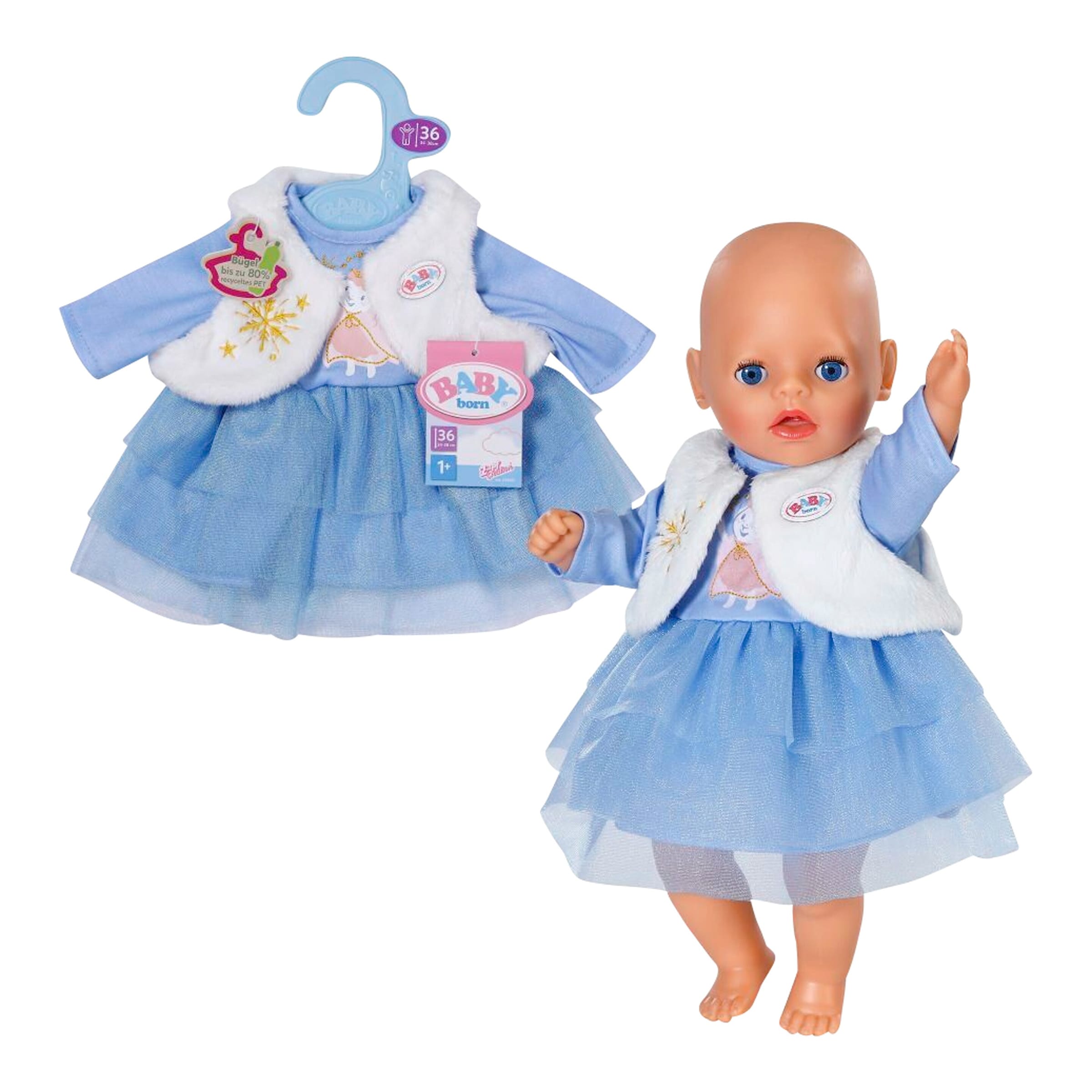 Puppen Outfit Winterkleid 36 cm