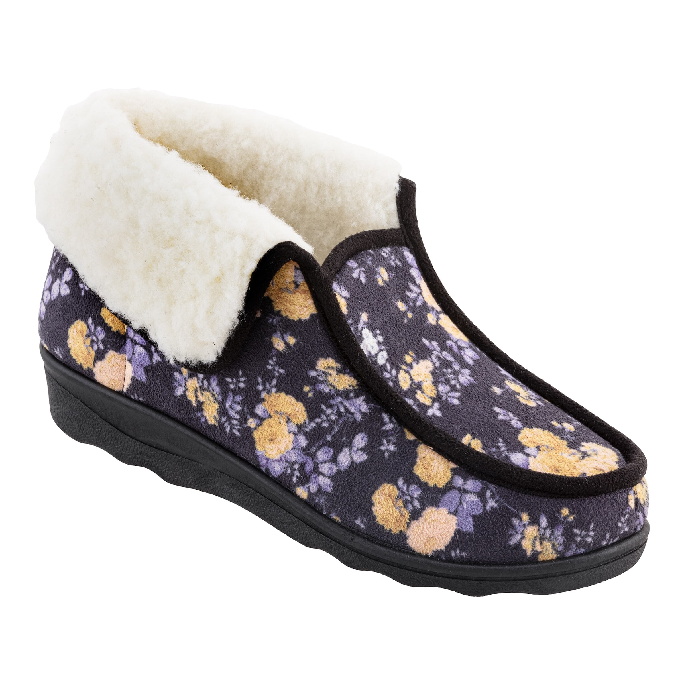 Thermo-Haussschuh 'Blumen', Größe: 36