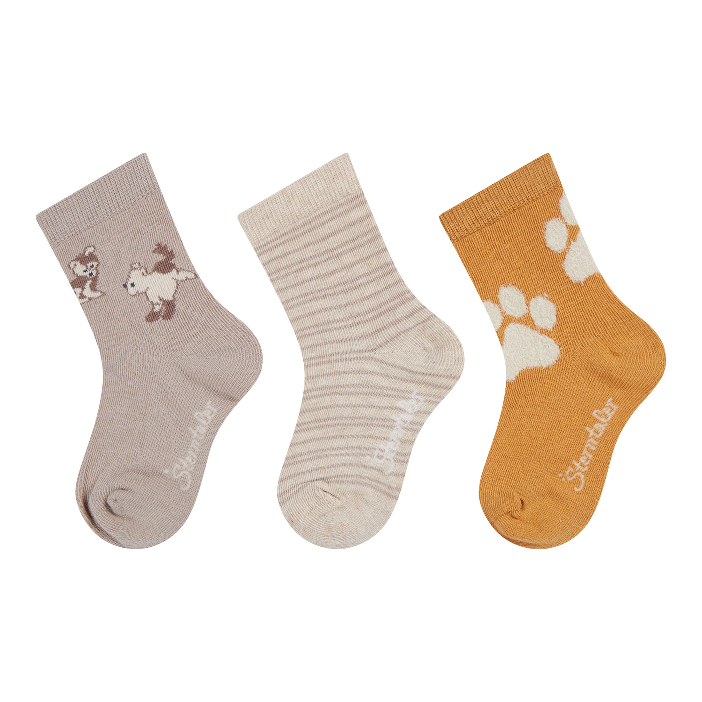 3er-Pack Socken Hund Ringel