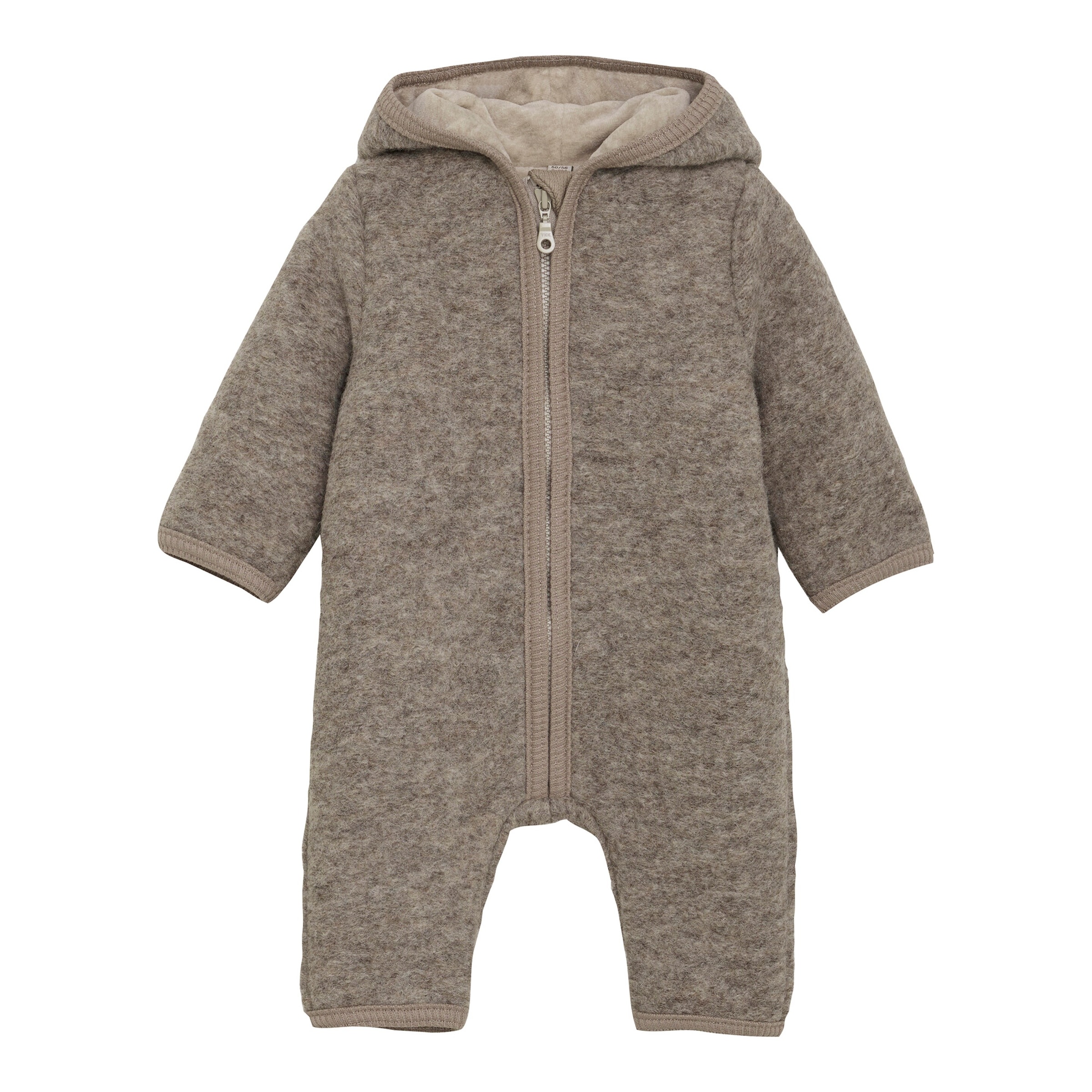 Wollwalk-Overall mit Kapuze