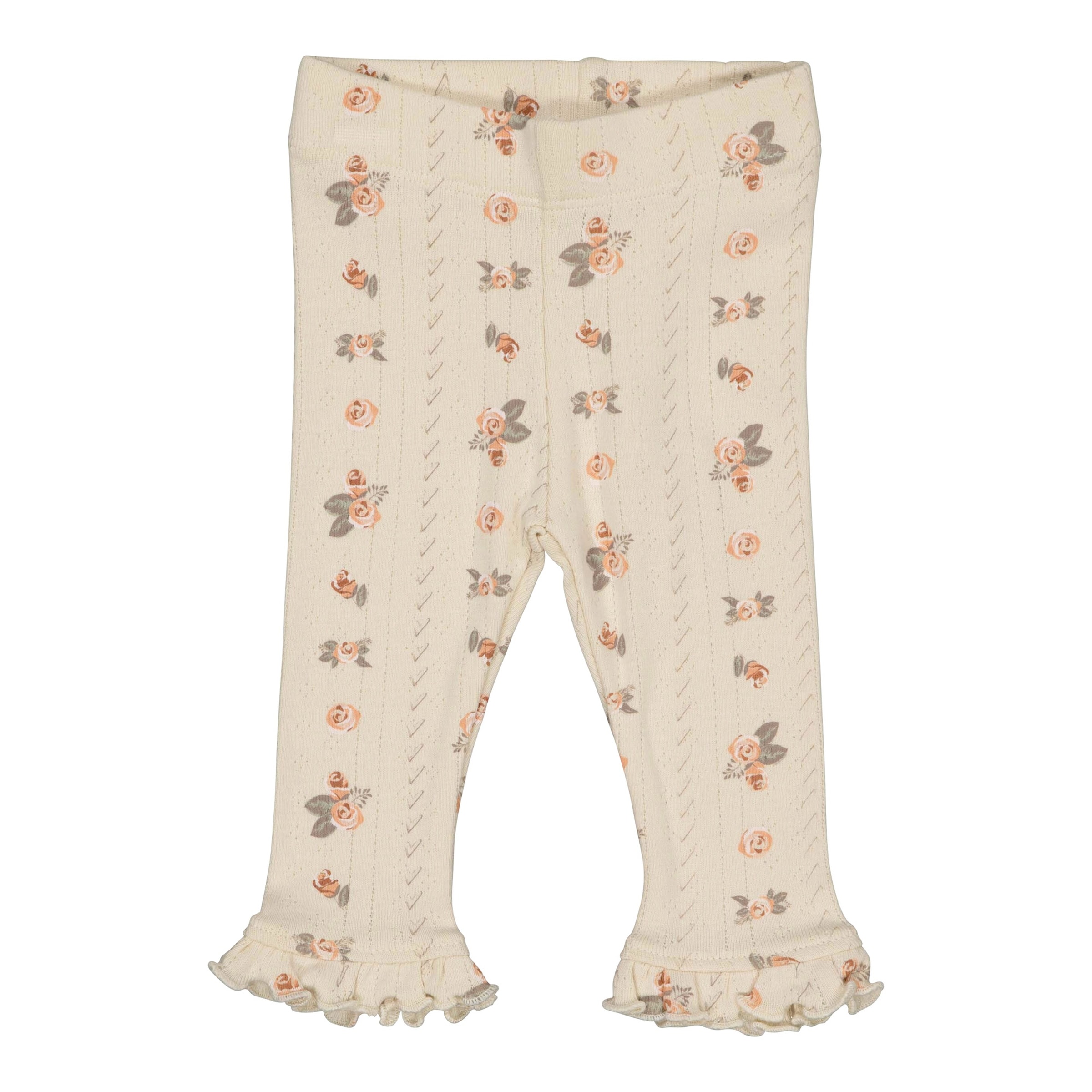 Ajour-Leggings Rosen Rüschen