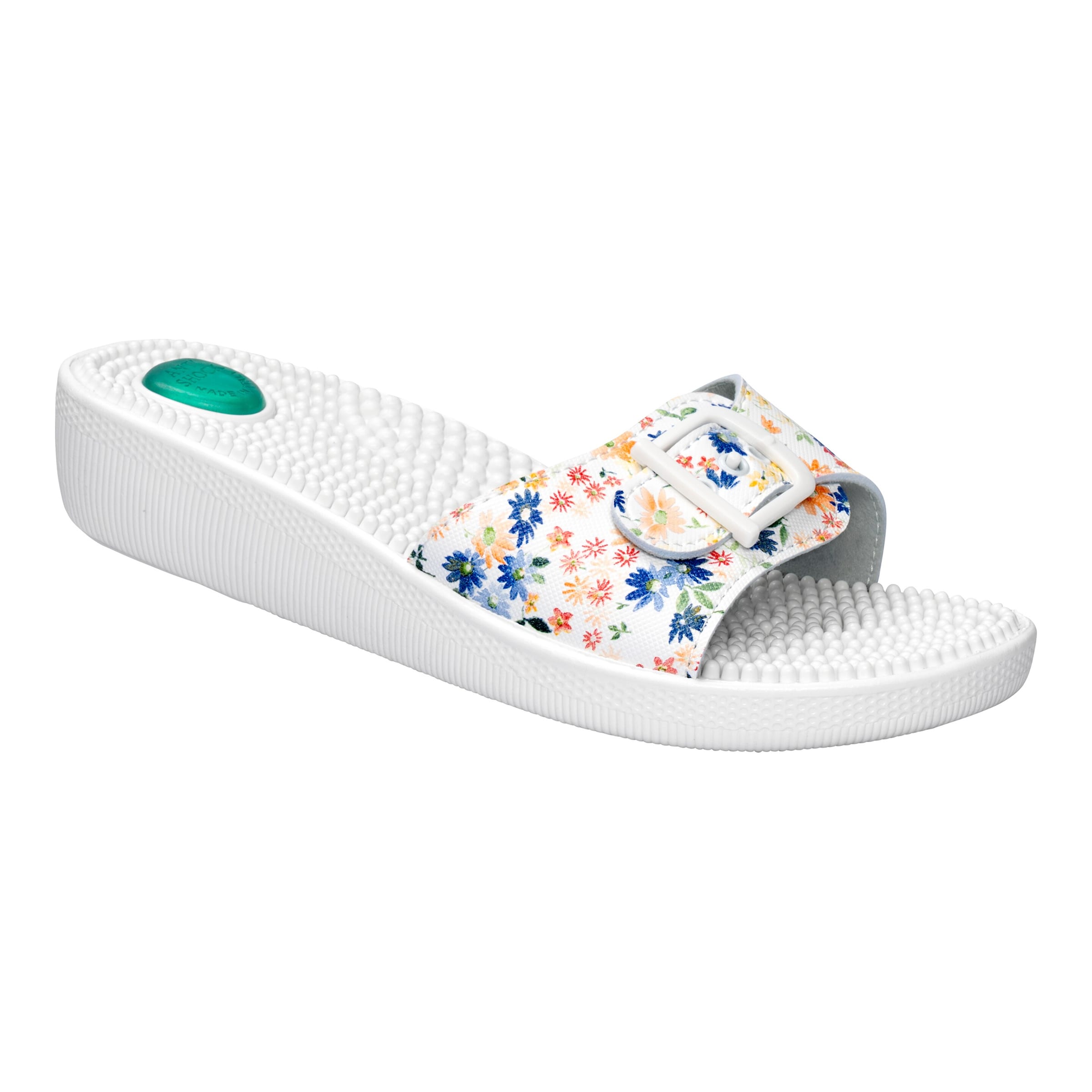 Massage-Pantolette, Größe: 36, weiß