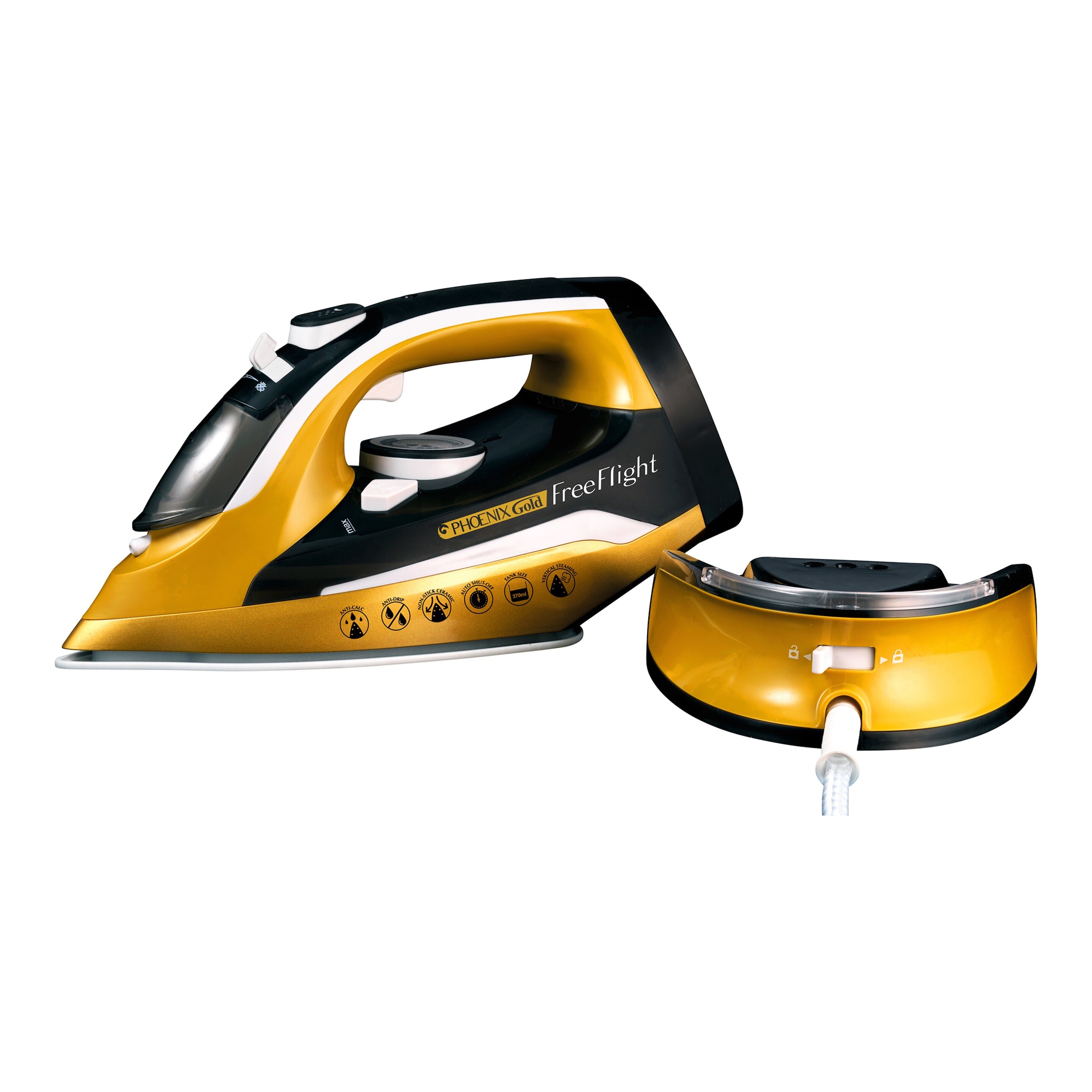 Kabelloses Bügeleisen 'Phoenix Gold Free Flight'