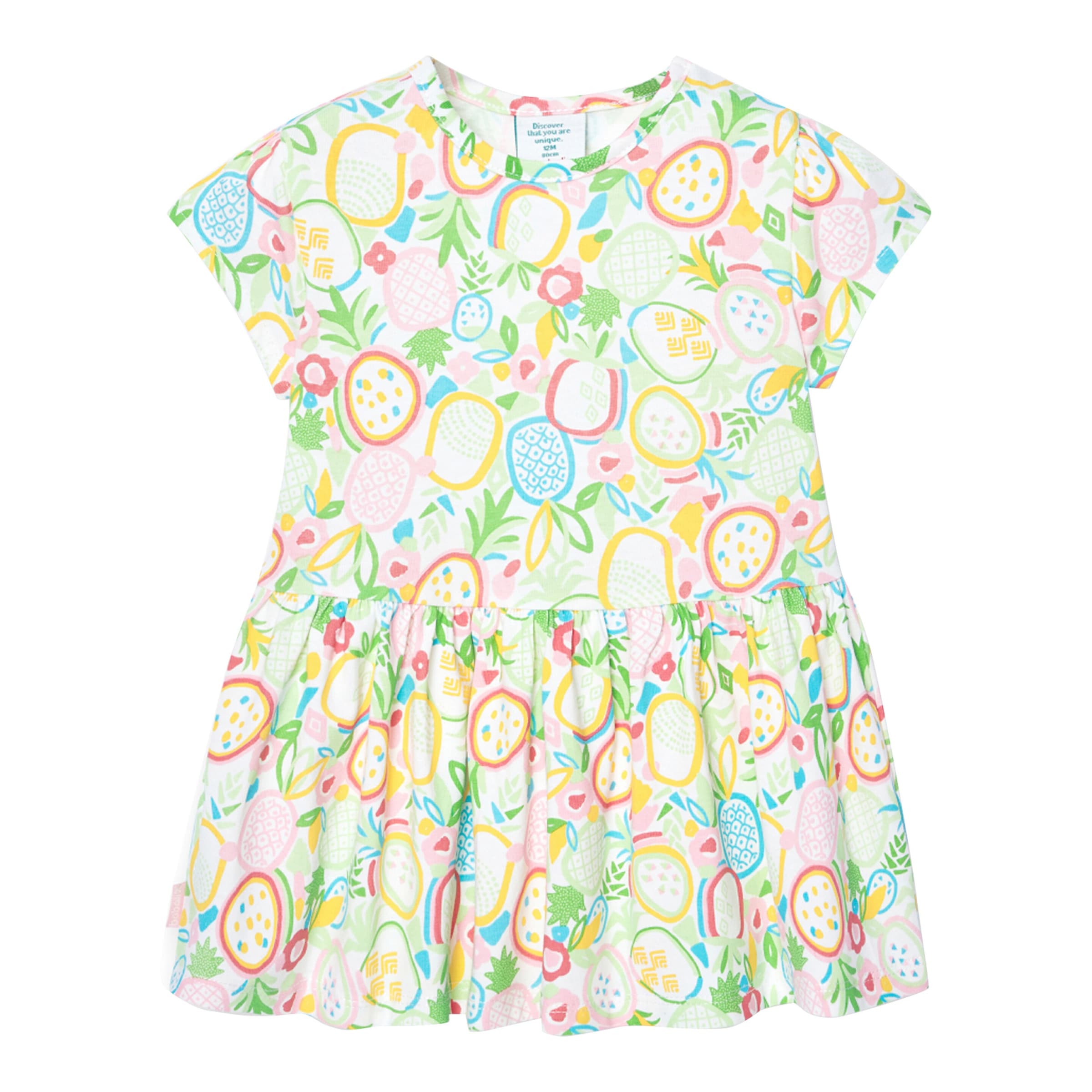 Kleid kurzarm Ananas