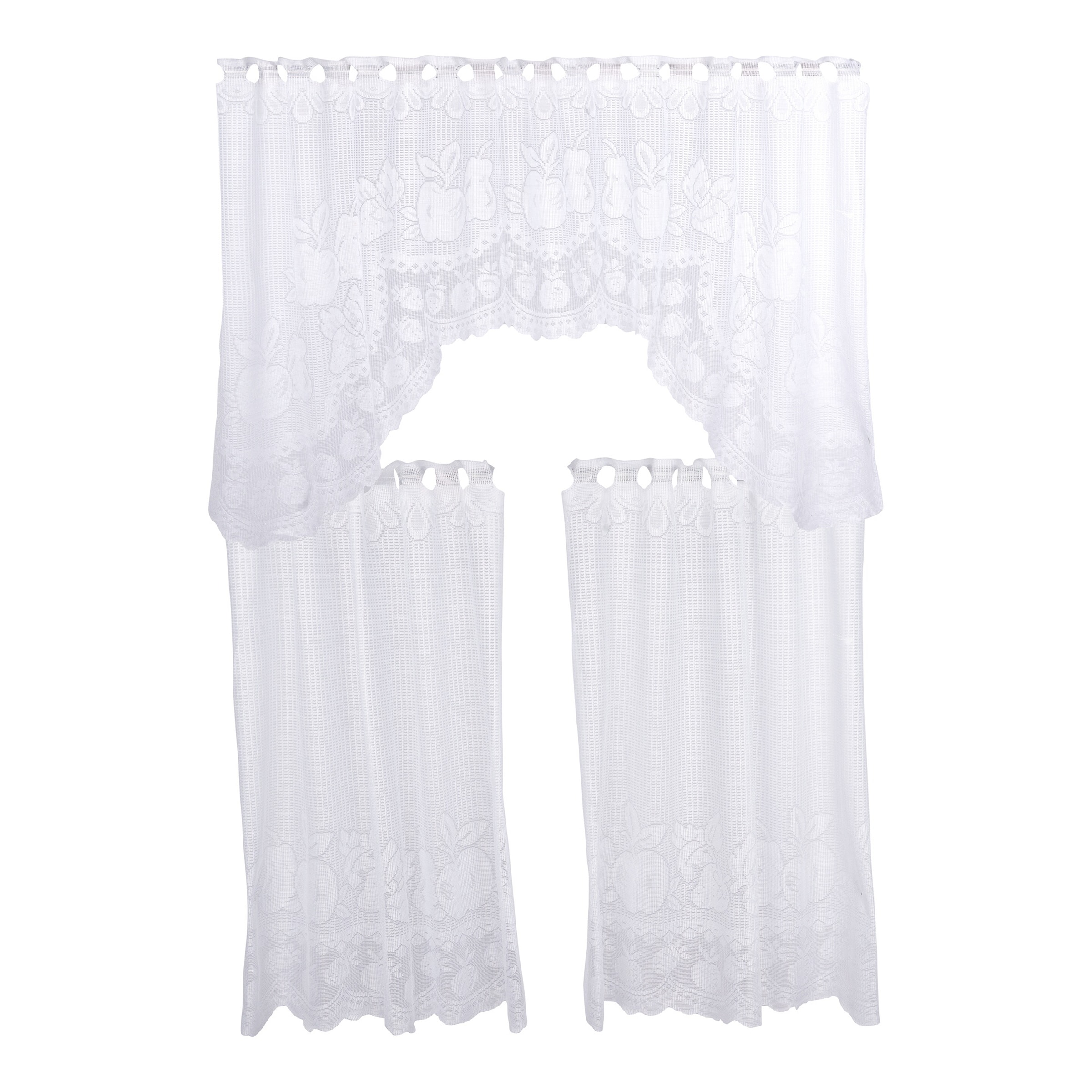 M-Bogen Gardine „Früchte“, 3-teilig