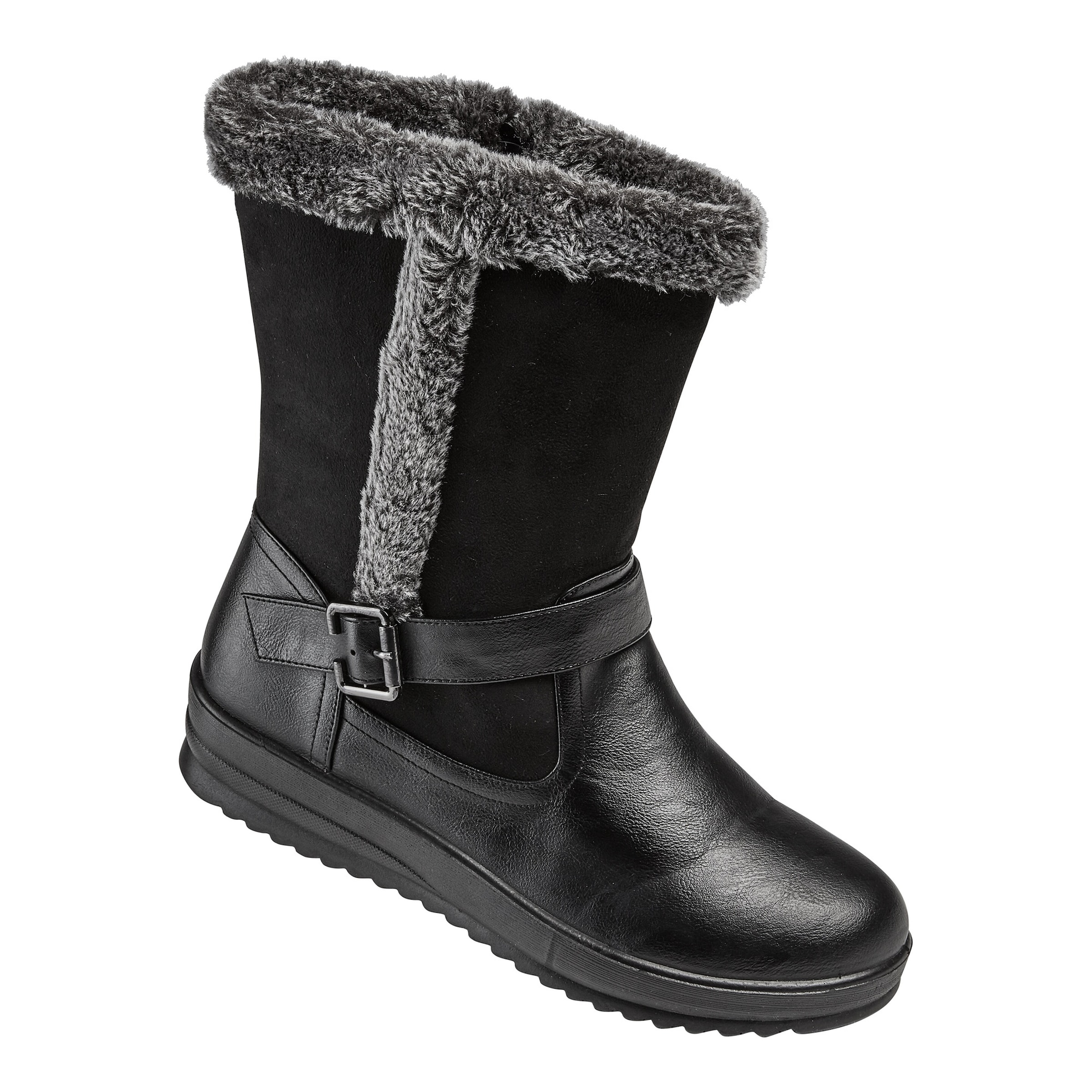 Winter-Kuschel-Stiefel 'Sarah', Größe: 37, schwarz