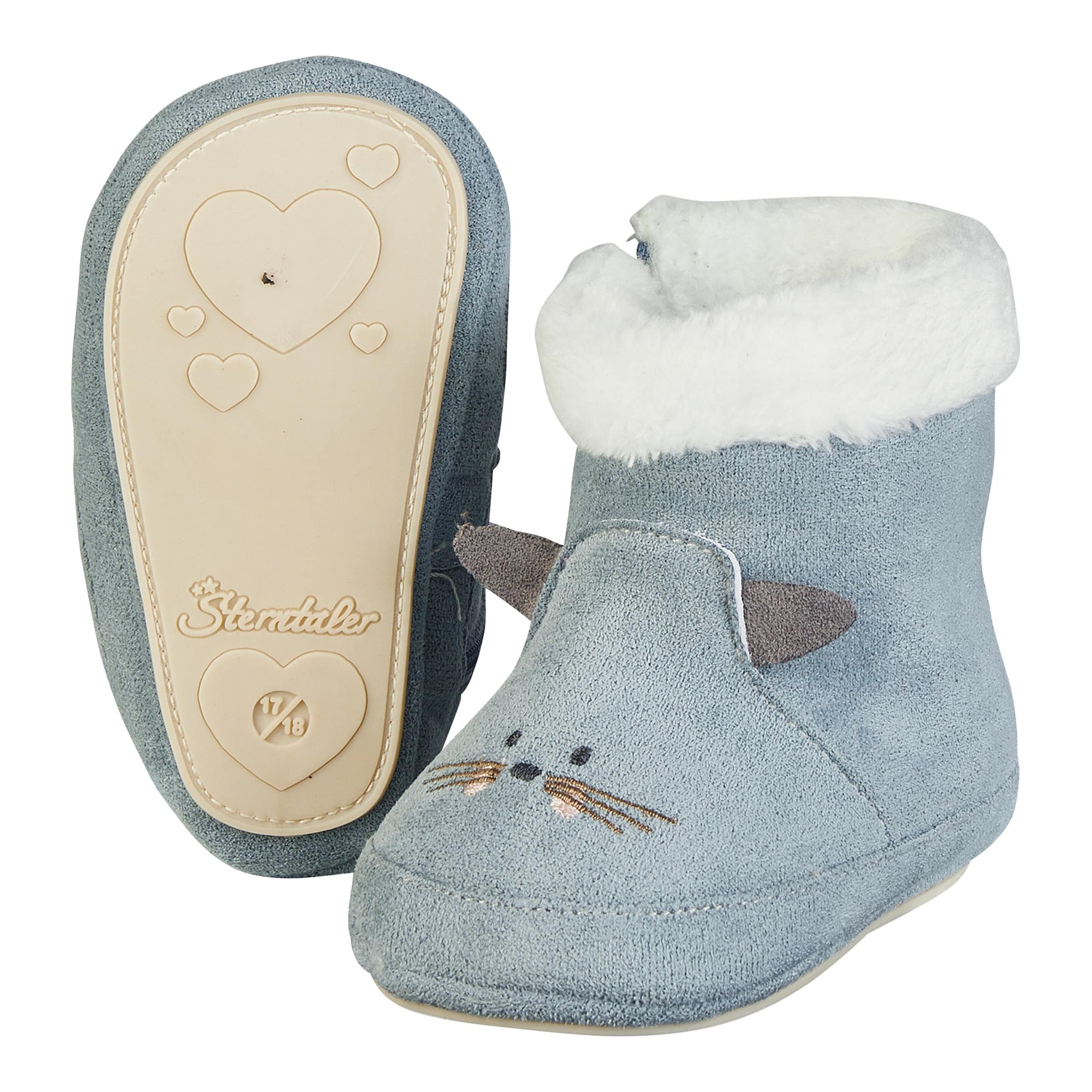 Babystiefel mit Reißverschluss Katze