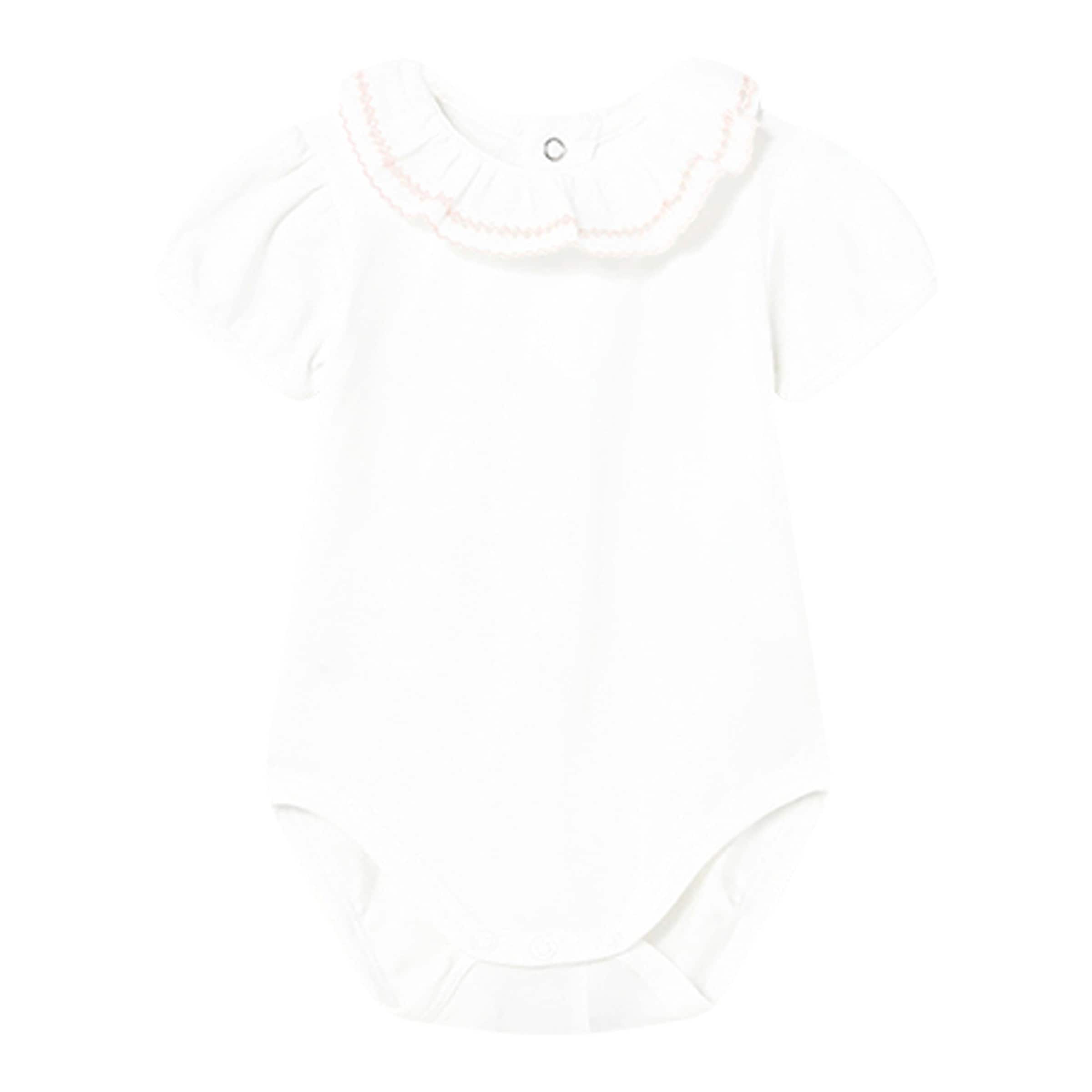 Body kurzarm Rüschenkragen