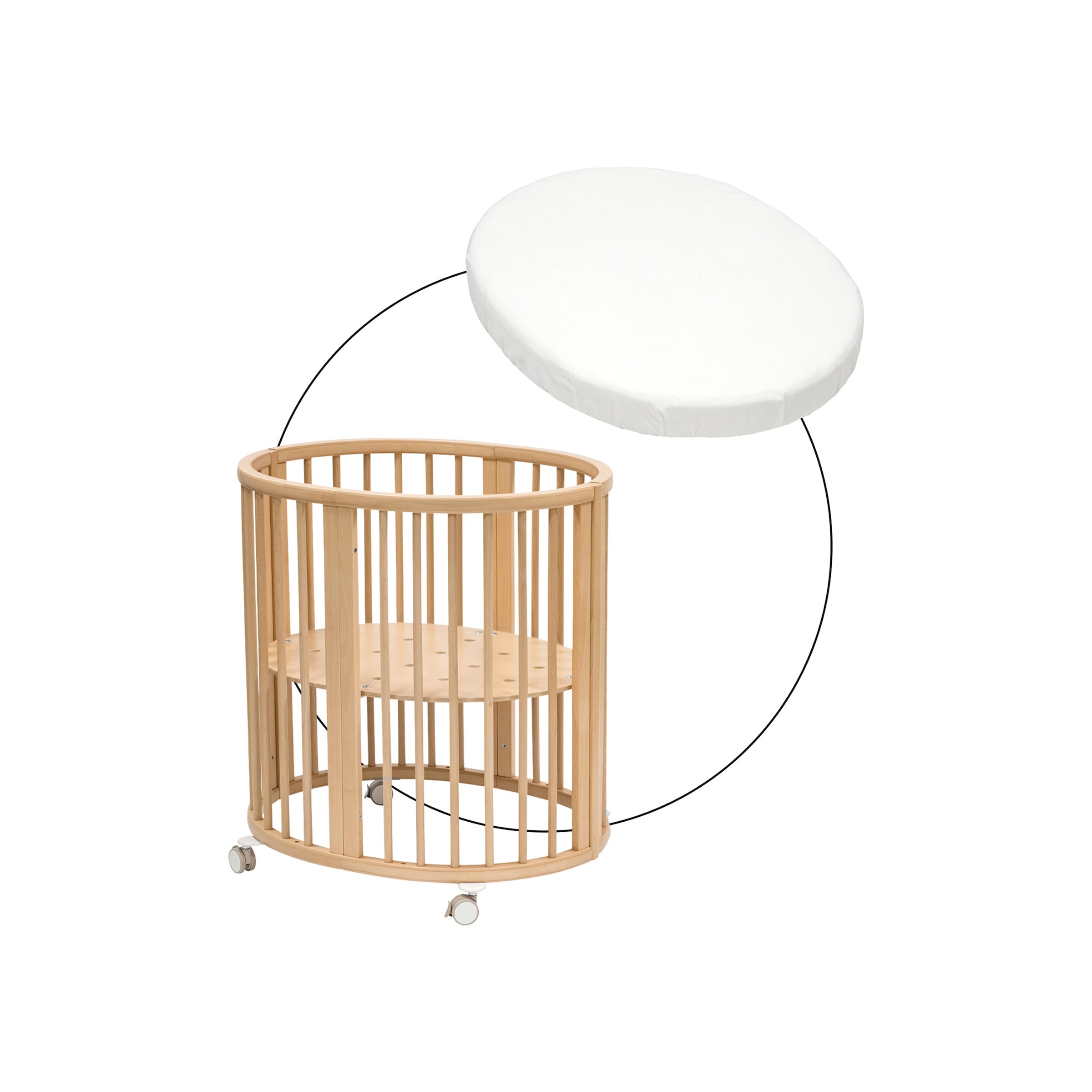 Bundle Sleepi Mini inkl. Matratze und Spannbetttuch