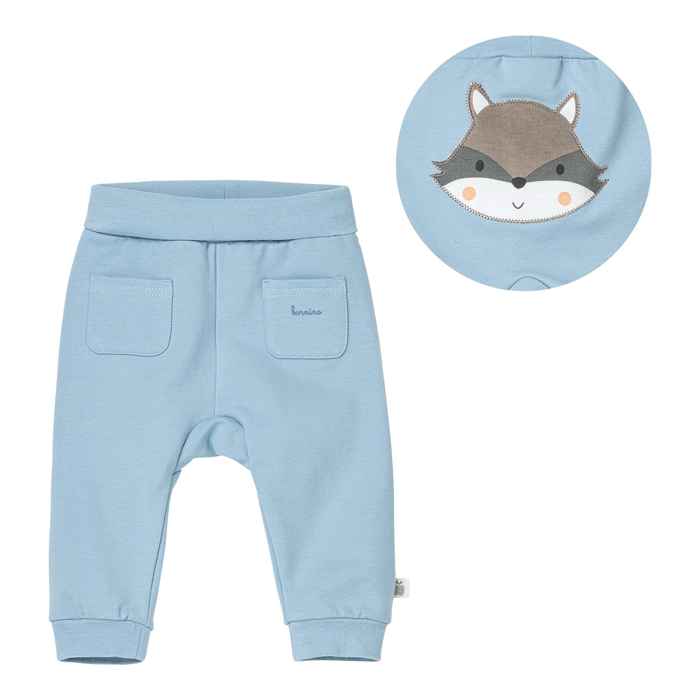 Jogginghose Po-Applikation Waschbär