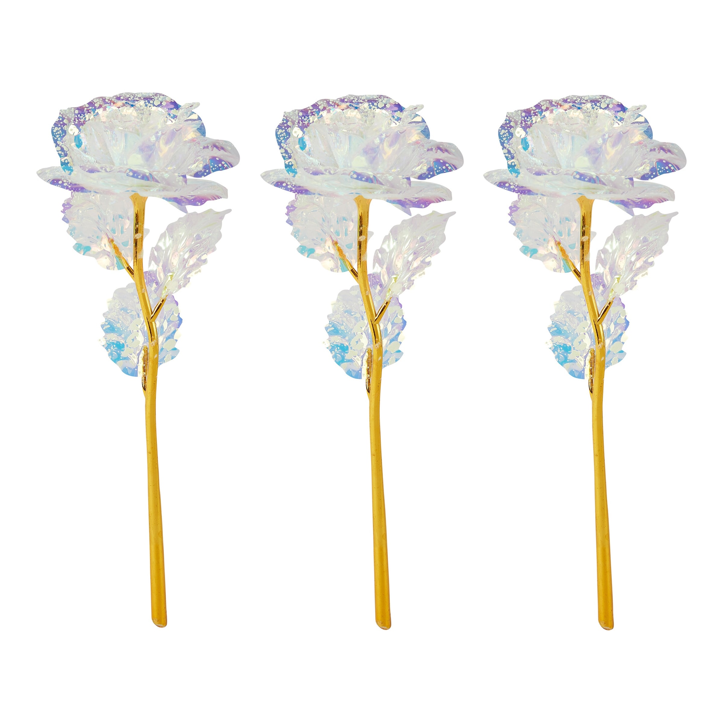 Deko-Rosentrio 'Glow', 3 Stück