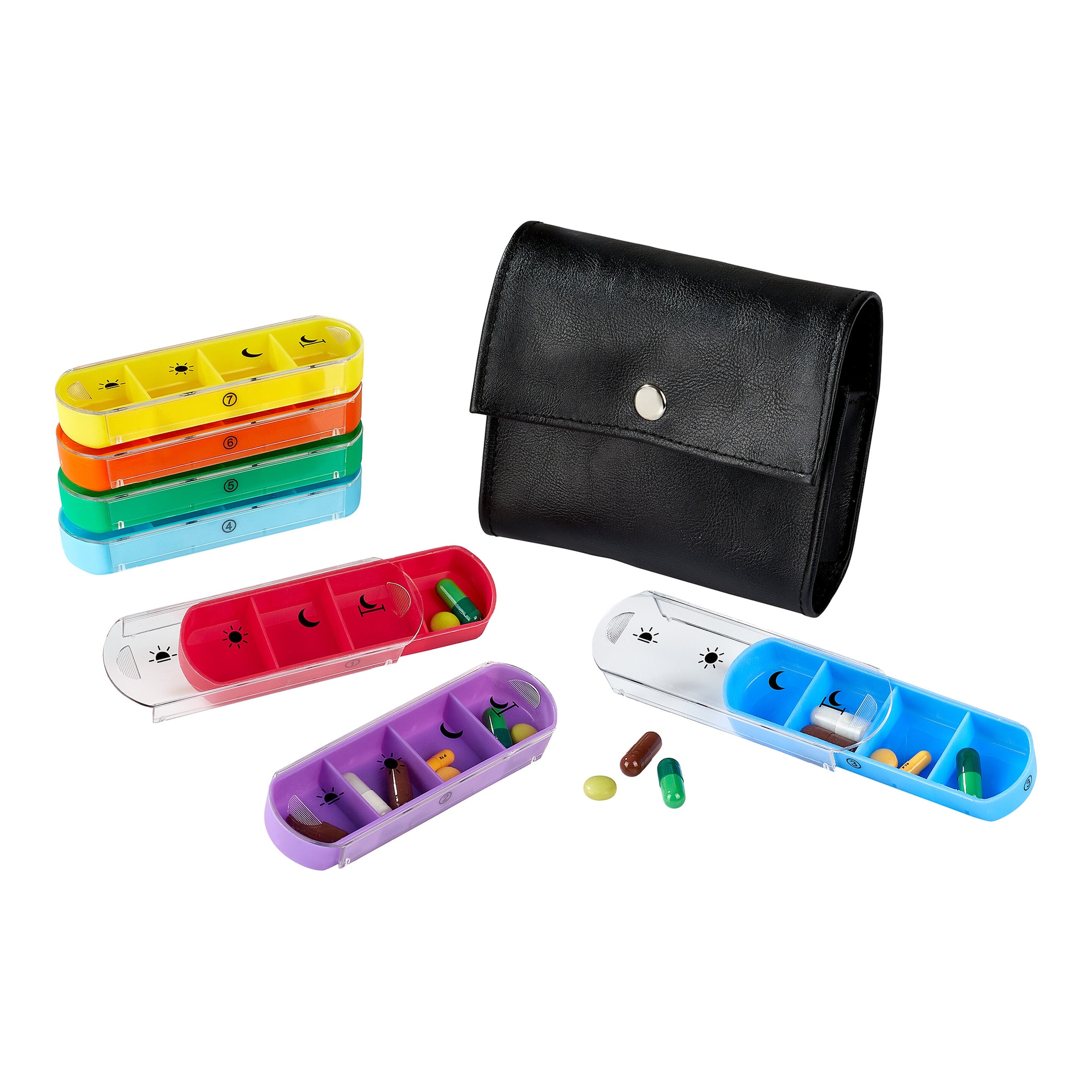 mayenvital Tablettenbox 7 Tage 'Regenbogen'