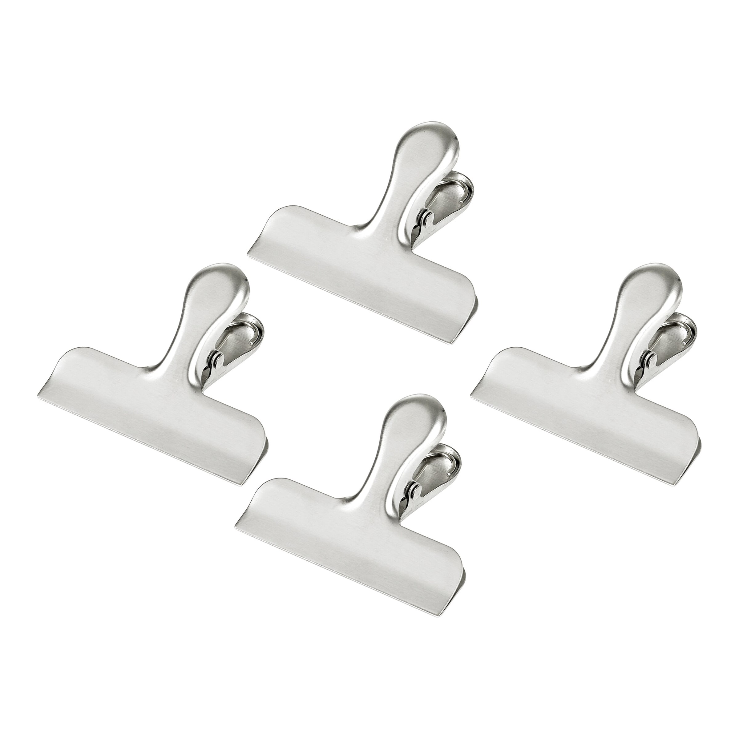 genialoEdelstahl Verschlussclips 'XXL', 4 Stück