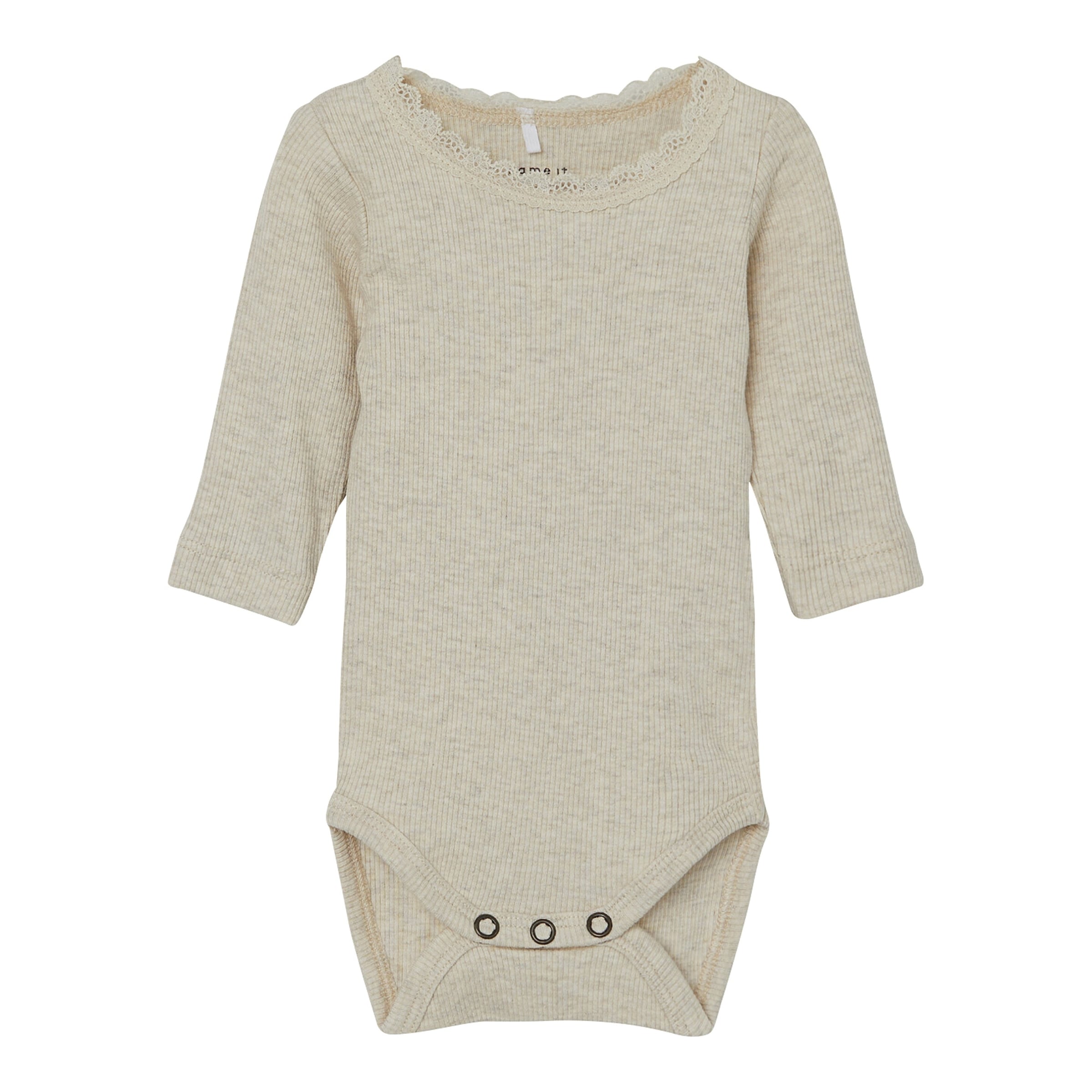 Body langarm Rippqualität Spitze