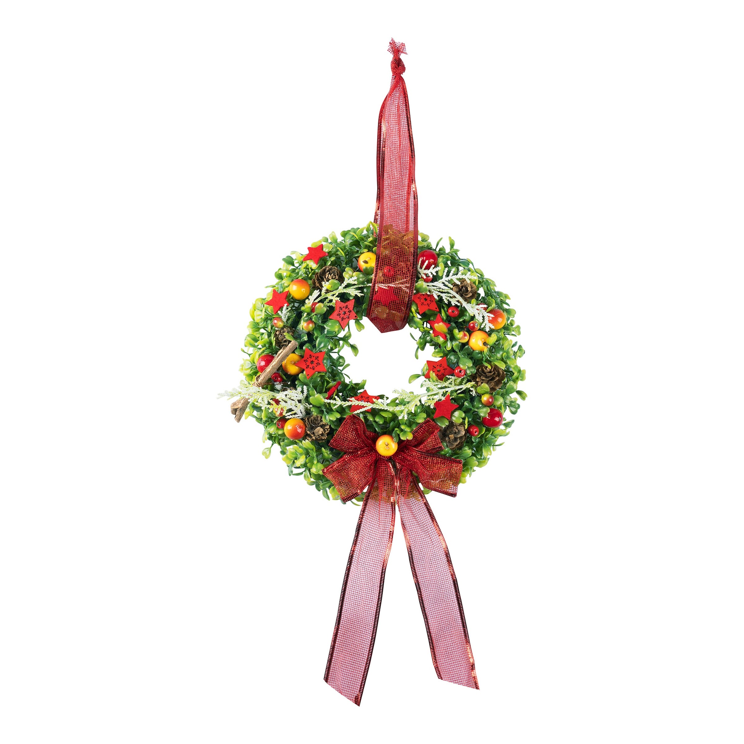 Deko-Kranz „Advent“, rot