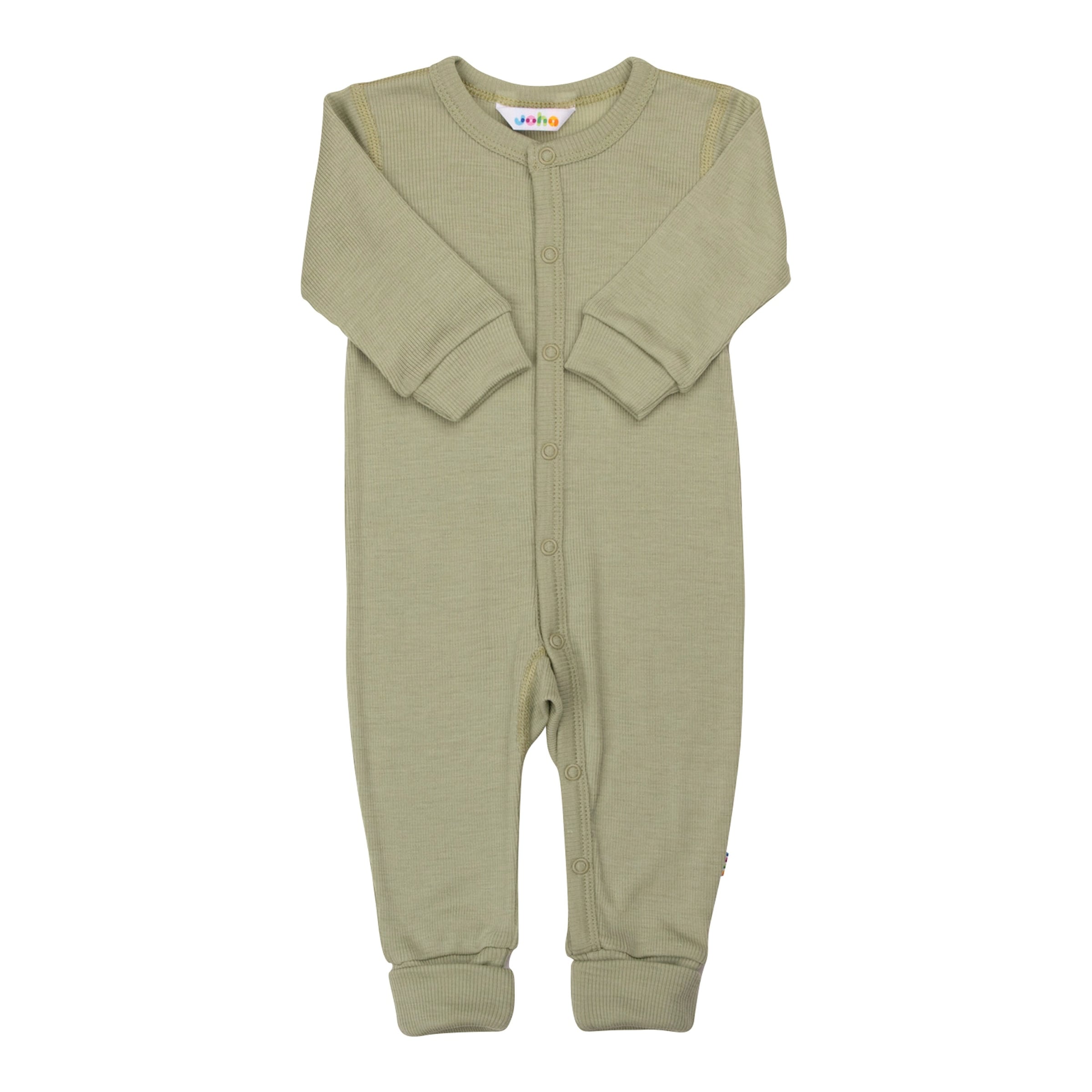 Overall mit Klappfuß Rippqualität Wolle/Seide