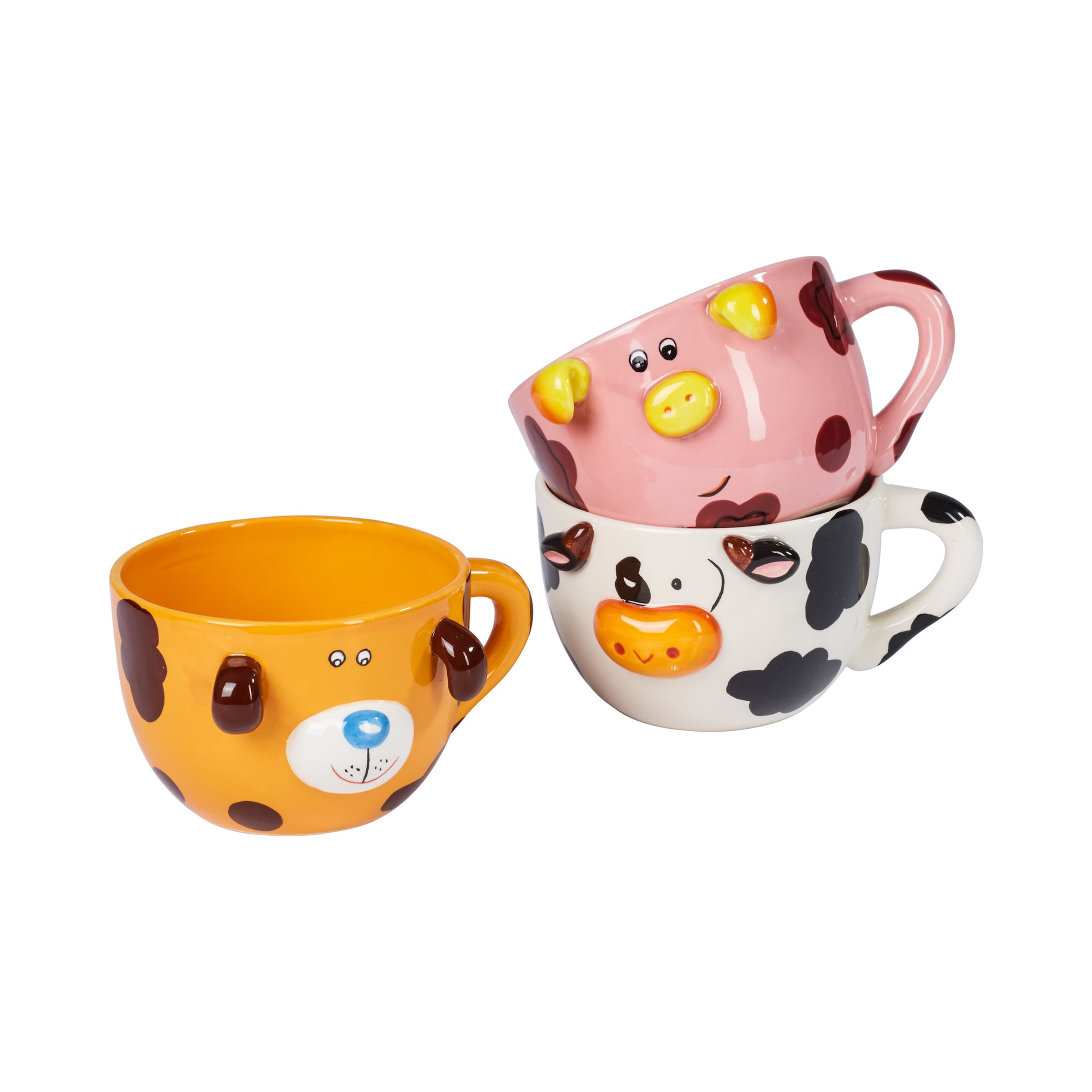 Müsli-Tassen-Set 'Bauernhof', 3 Stück