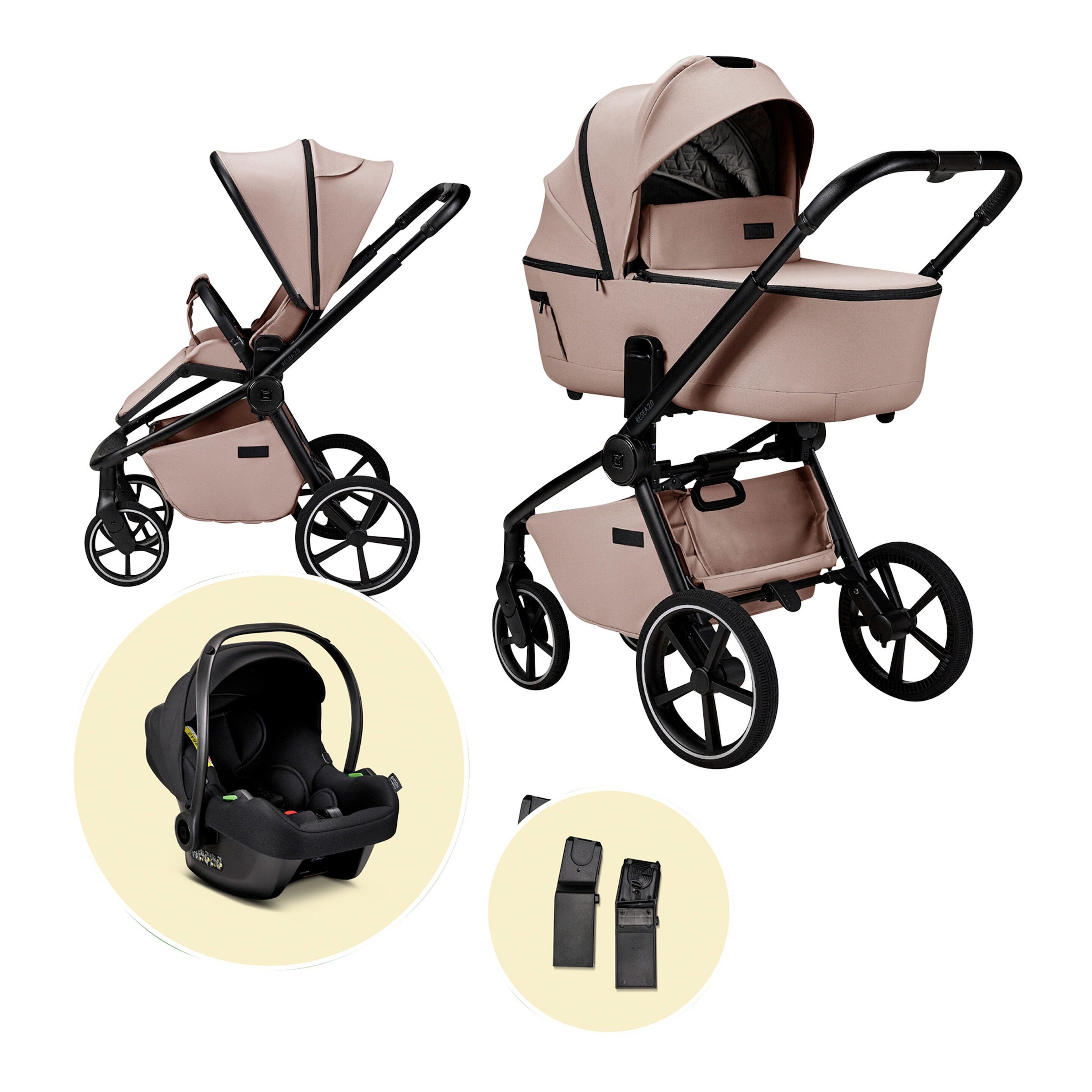 Kombikinderwagen Resea 2.0 (2026) Trio-Set inkl. Babyschale Cosmo 2.0
